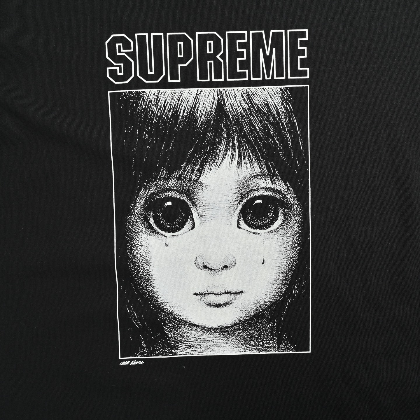Supreme x MARGARET KEANE 联名款人物图案印花短袖-Chinese UA Cheap High Quatity Brand Clothes Bags handbags Sneakers wholesale wholesaler seller from China Factory suppliers Fashion Clothing Shoes best Quality Beautiful Price Supreme x MARGARET KEANE 联名款人物图案印花短袖