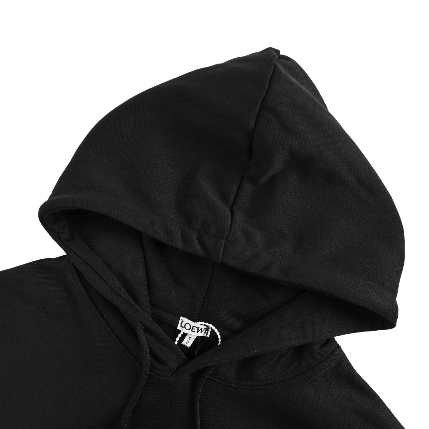 Loewe/罗意威 胸口压花徽标皮口袋连帽卫衣