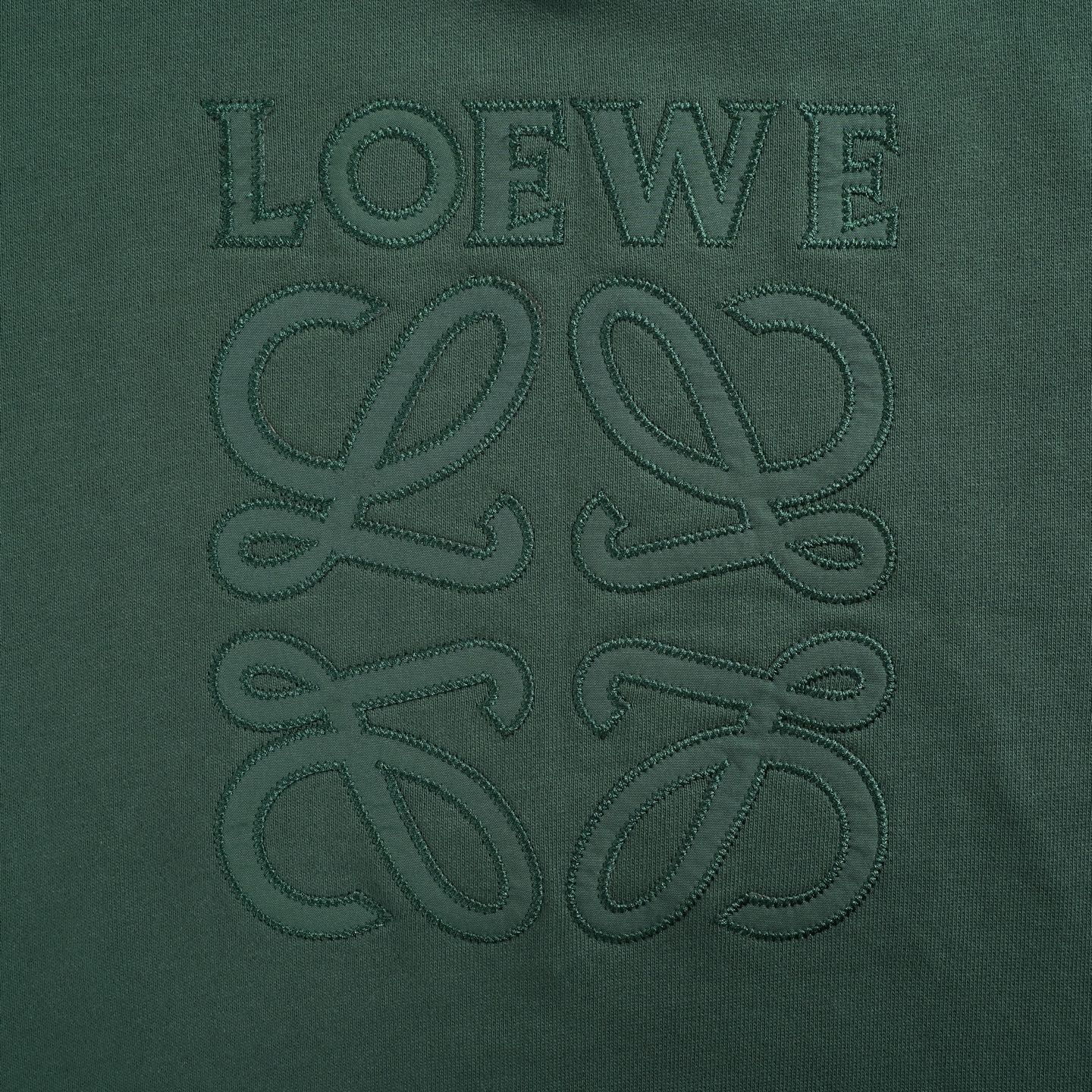 Loewe/罗意威 25Fw 刺绣徽标logo圆领卫衣灰色/绿色-Chinese UA Cheap High Quatity Brand Clothes Bags handbags Sneakers wholesale wholesaler seller from China Factory suppliers Fashion Clothing Shoes best Quality Beautiful Price Loewe/罗意威 25Fw 刺绣徽标logo圆领卫衣灰色/绿色