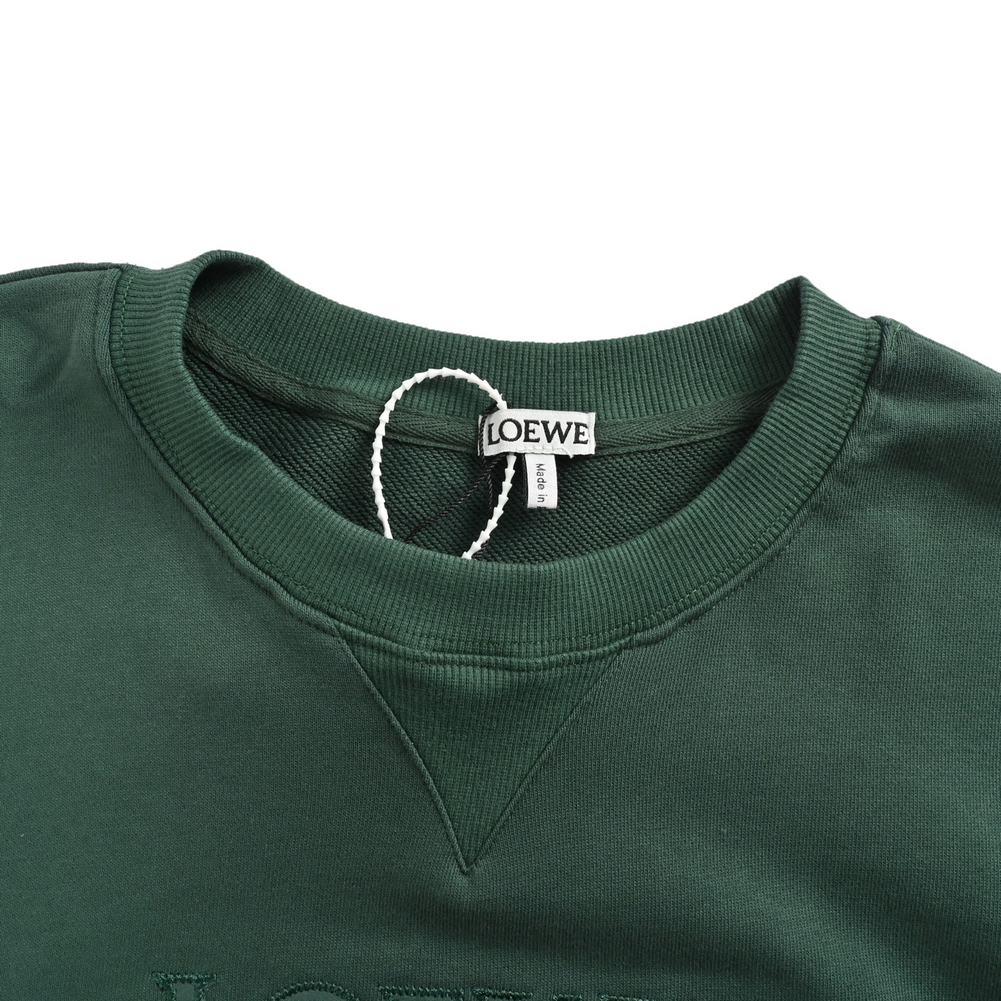 Loewe/罗意威 25Fw 刺绣徽标logo圆领卫衣灰色/绿色-Chinese UA Cheap High Quatity Brand Clothes Bags handbags Sneakers wholesale wholesaler seller from China Factory suppliers Fashion Clothing Shoes best Quality Beautiful Price Loewe/罗意威 25Fw 刺绣徽标logo圆领卫衣灰色/绿色