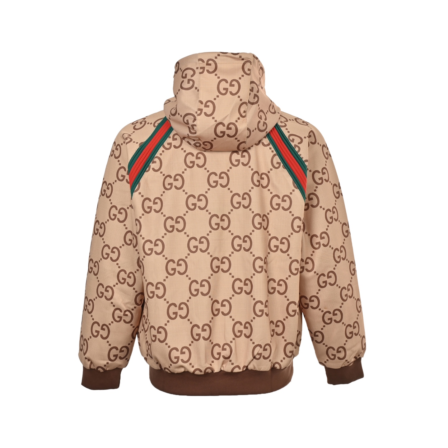 Gucci/古驰 25Fw 满印GG红绿织带套装外套