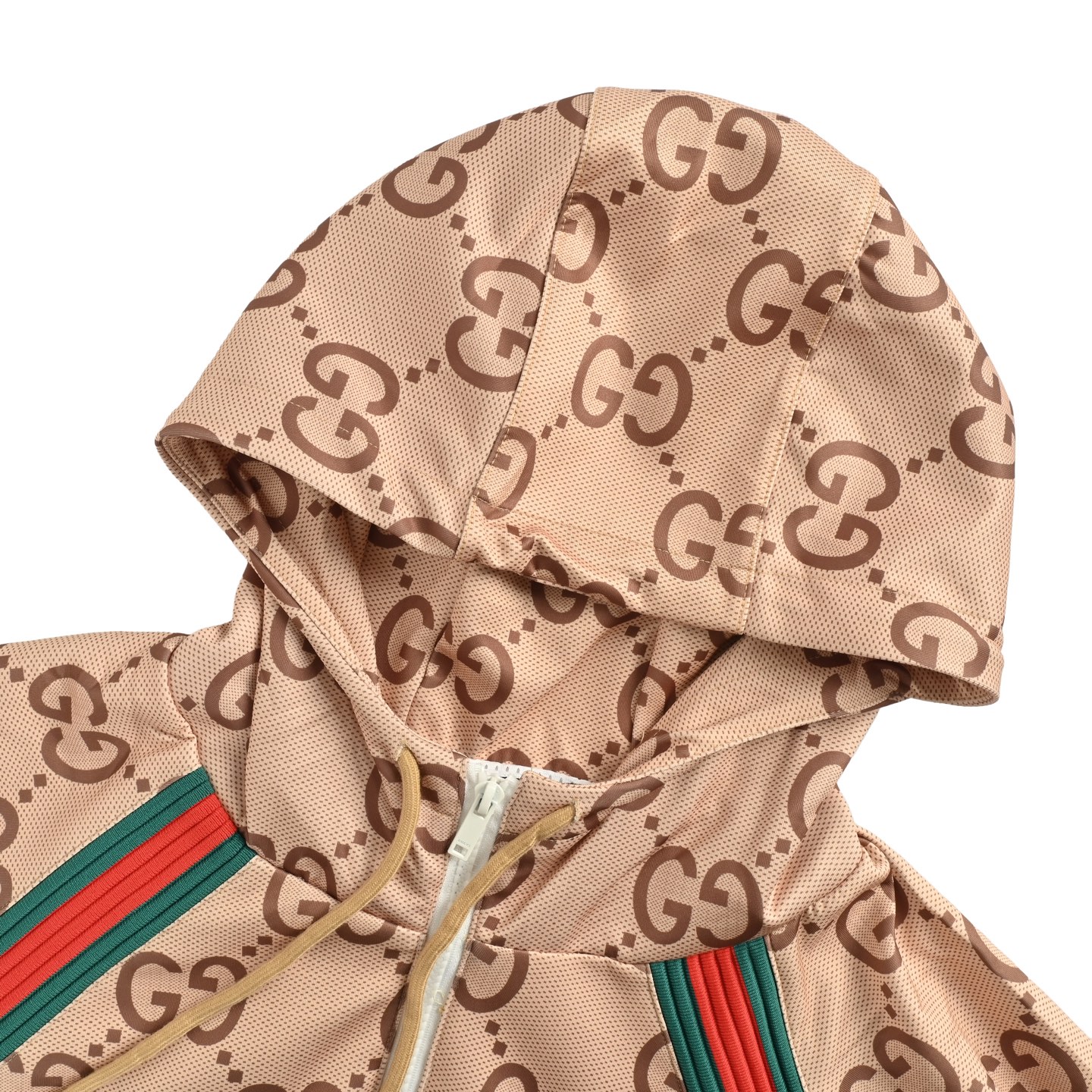 Gucci/古驰 25Fw 满印GG红绿织带套装外套