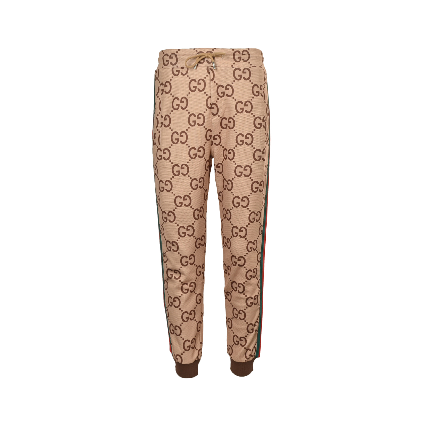 Gucci/古驰 25Fw 满印GG红绿织带套装长裤