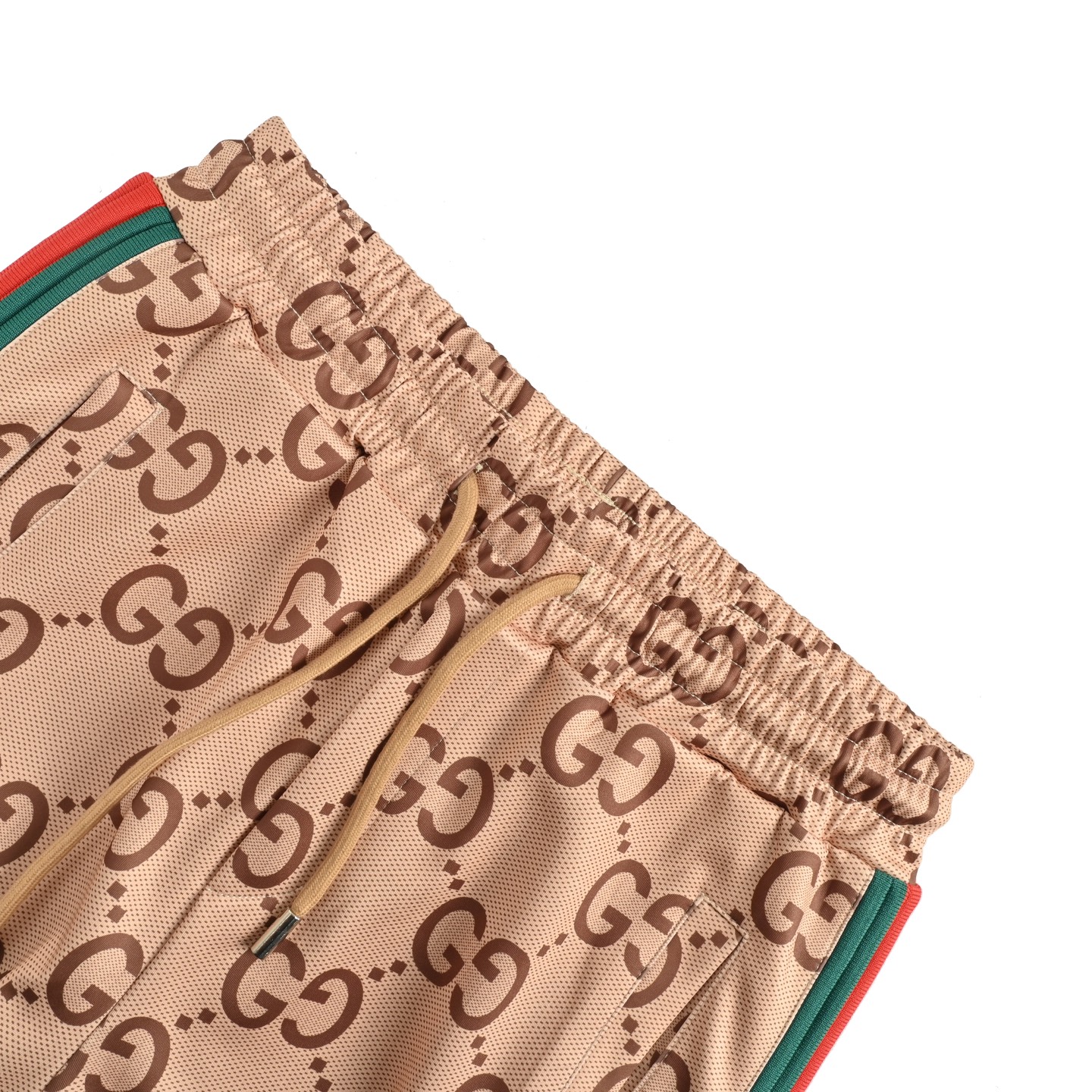 Gucci/古驰 25Fw 满印GG红绿织带套装长裤