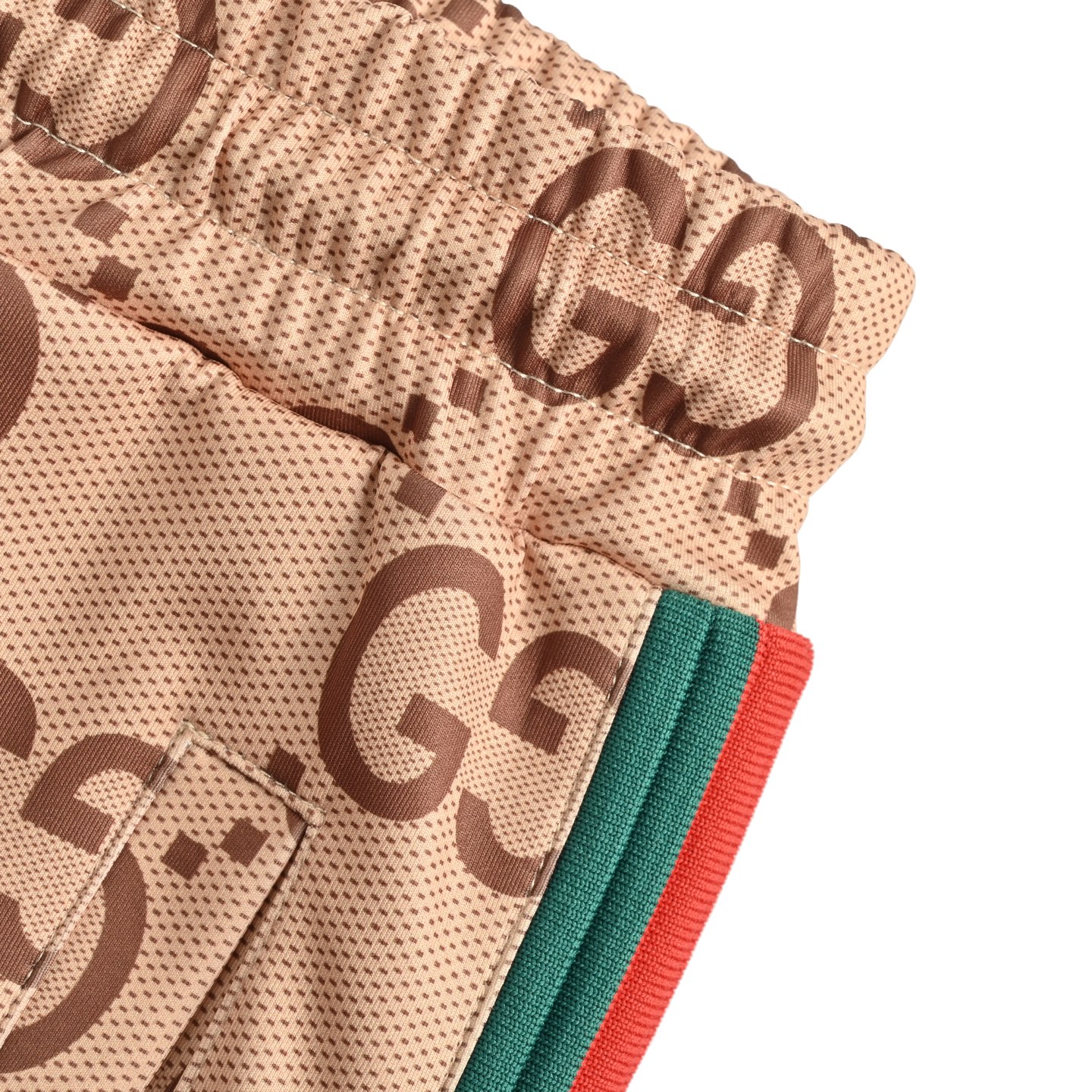 Gucci/古驰 25Fw 满印GG红绿织带套装长裤