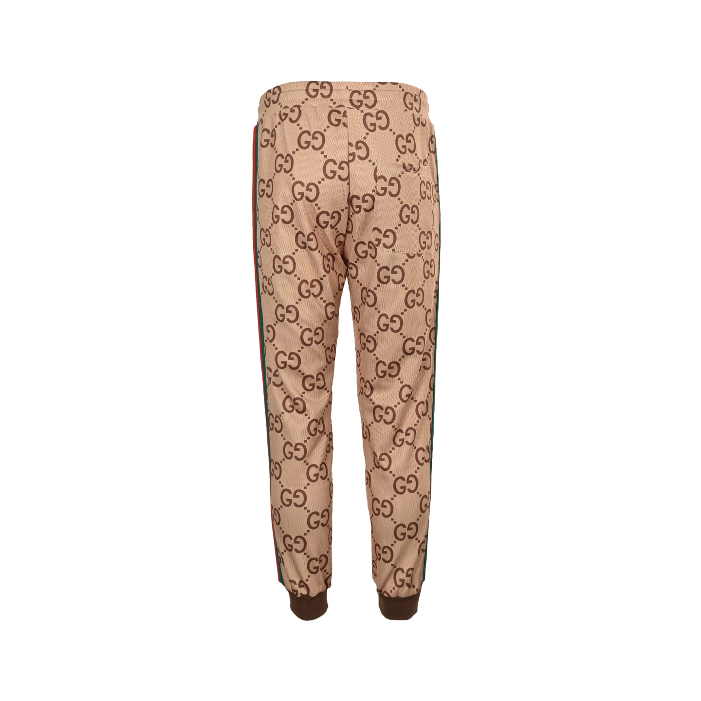 Gucci/古驰 25Fw 满印GG红绿织带套装长裤