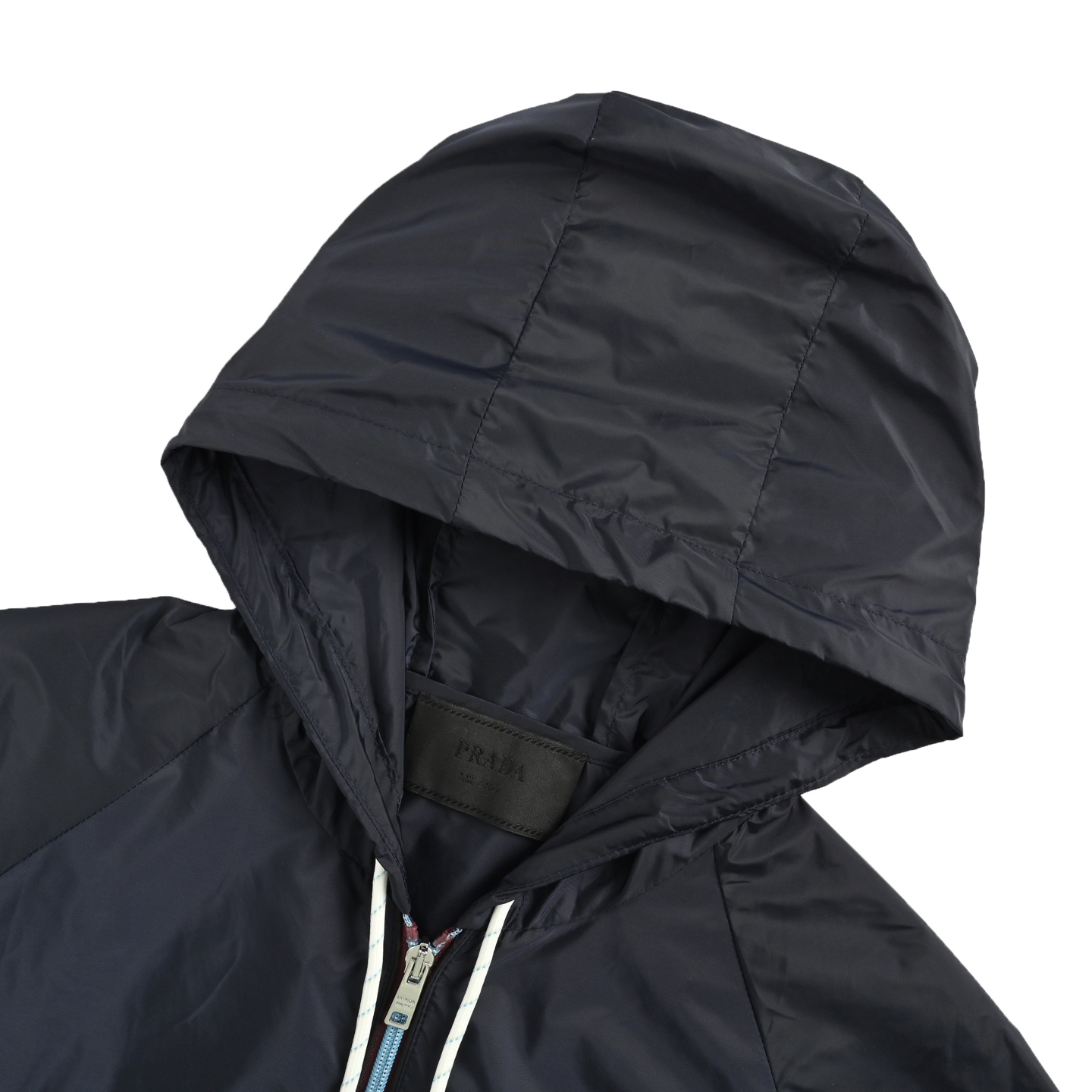 Prada/普拉达 25Fw 三角标撞色拉链再生尼龙连帽夹克外套-Chinese UA Cheap High Quatity Brand Clothes Bags handbags Sneakers wholesale wholesaler seller from China Factory suppliers Fashion Clothing Shoes best Quality Beautiful Price Prada/普拉达 25Fw 三角标撞色拉链再生尼龙连帽夹克外套