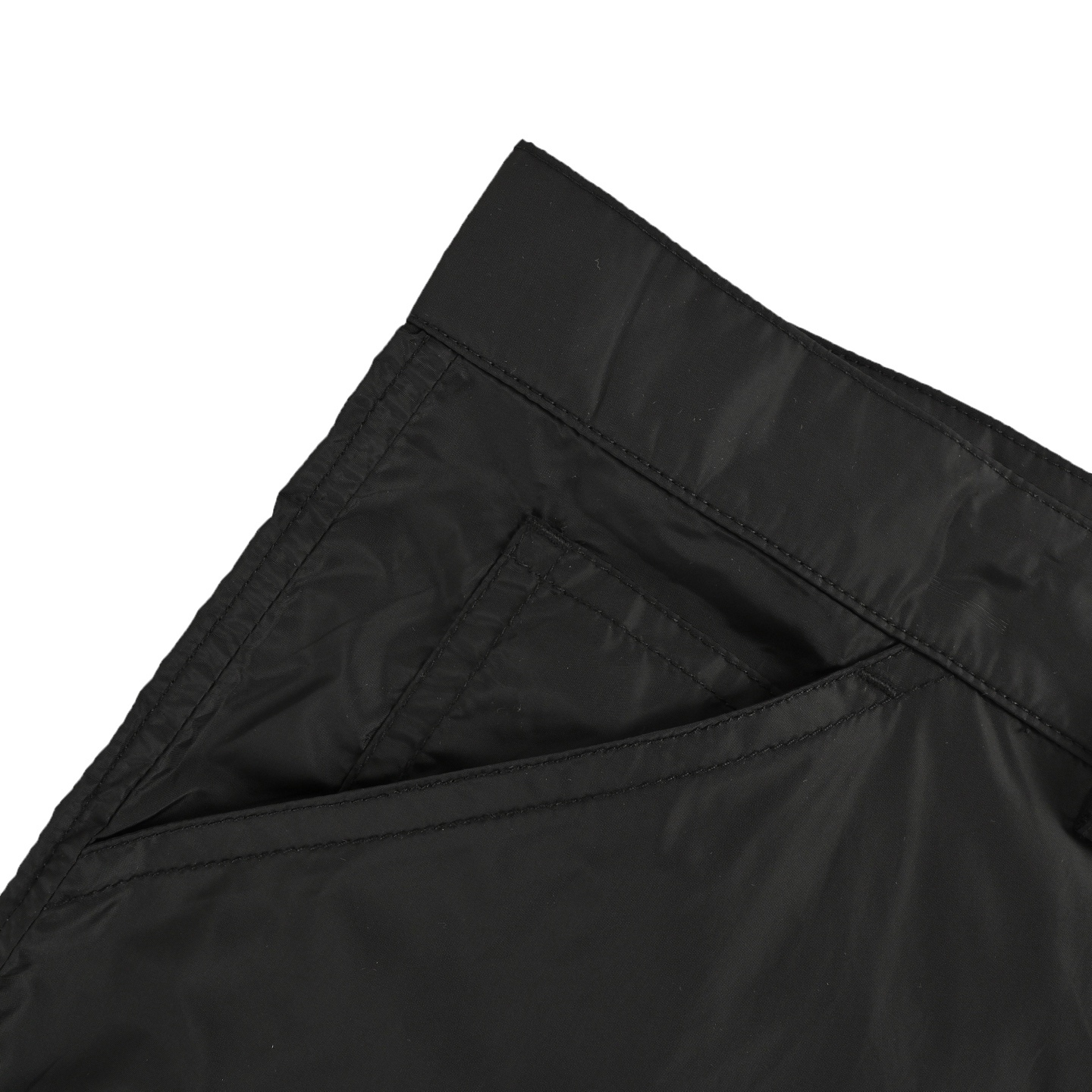 Prada/普拉达 25Fw 后翻盖口袋再生尼龙长裤-Chinese UA Cheap High Quatity Brand Clothes Bags handbags Sneakers wholesale wholesaler seller from China Factory suppliers Fashion Clothing Shoes best Quality Beautiful Price Prada/普拉达 25Fw 后翻盖口袋再生尼龙长裤