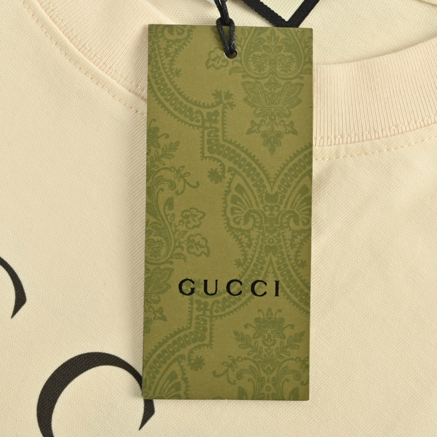 Gucci/古驰 25ss 爱心叶片植物印花短袖-Chinese UA Cheap High Quatity Brand Clothes Bags handbags Sneakers wholesale wholesaler seller from China Factory suppliers Fashion Clothing Shoes best Quality Beautiful Price Gucci/古驰 25ss 爱心叶片植物印花短袖