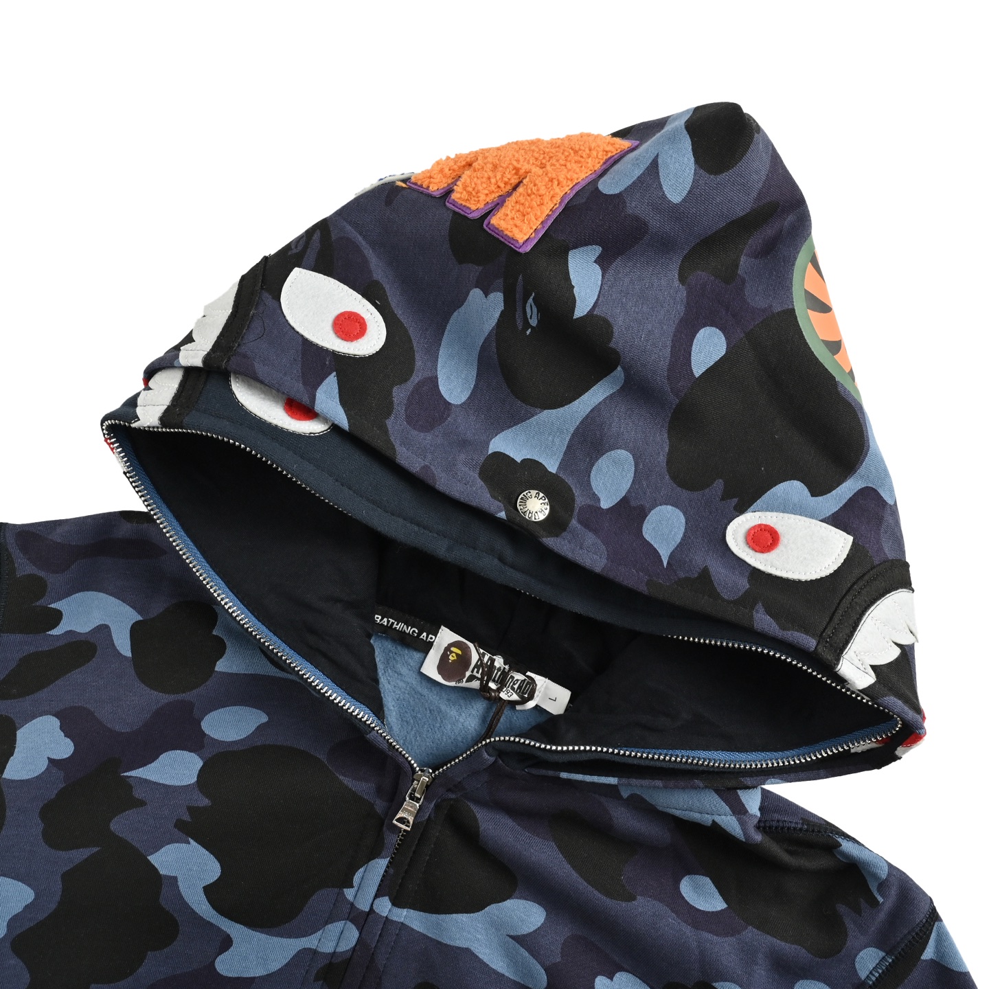 BAPE 鲨鱼头老虎头拉链迷彩外套-Chinese UA Cheap High Quatity Brand Clothes Bags handbags Sneakers wholesale wholesaler seller from China Factory suppliers Fashion Clothing Shoes best Quality Beautiful Price BAPE 鲨鱼头老虎头拉链迷彩外套