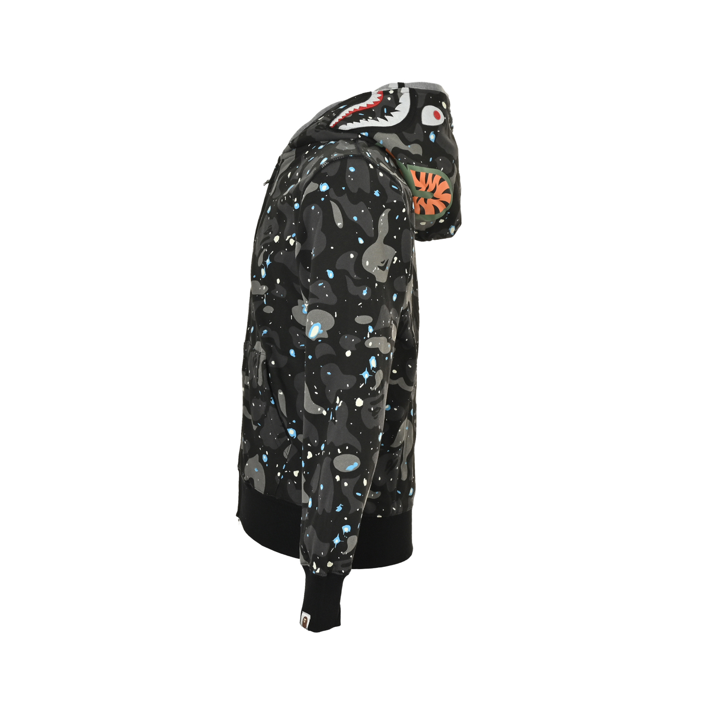 BAPE 鲨鱼头老虎头拉链夜光迷彩双帽外套-Chinese UA Cheap High Quatity Brand Clothes Bags handbags Sneakers wholesale wholesaler seller from China Factory suppliers Fashion Clothing Shoes best Quality Beautiful Price BAPE 鲨鱼头老虎头拉链夜光迷彩双帽外套