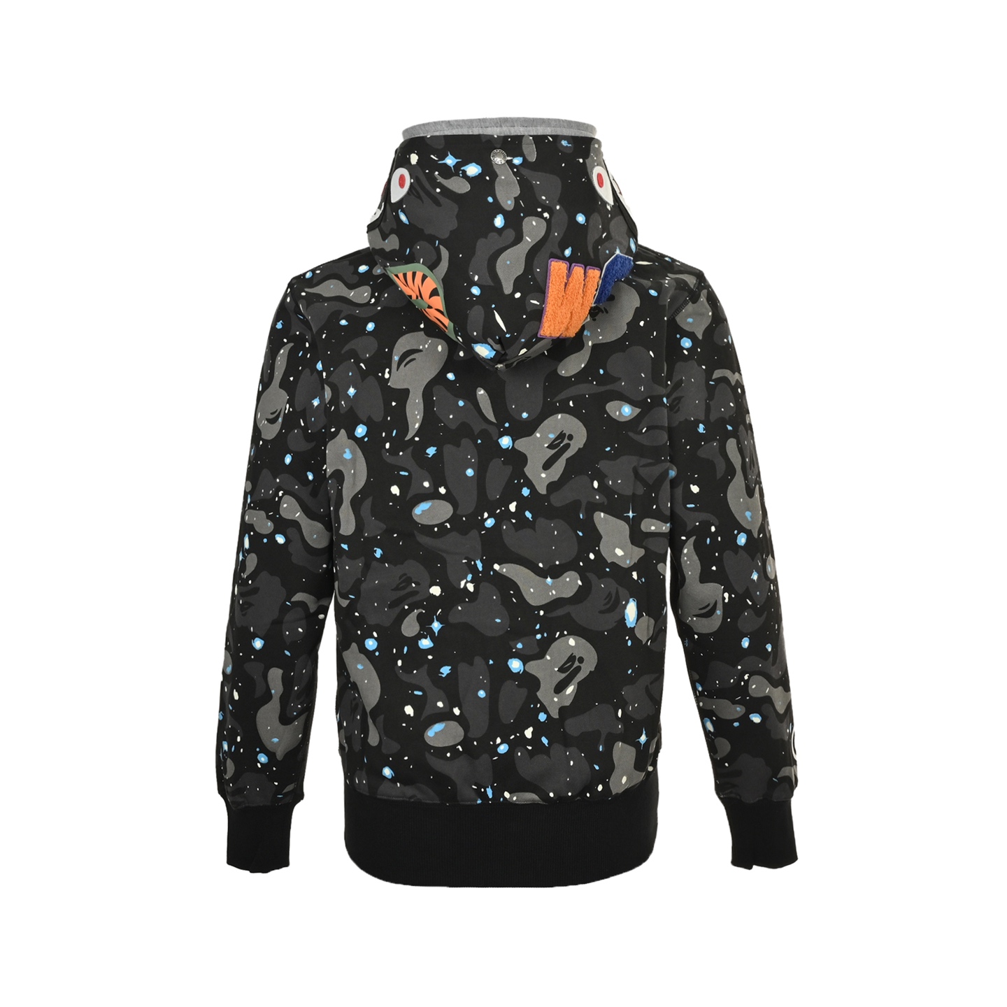 BAPE 鲨鱼头老虎头拉链夜光迷彩双帽外套-Chinese UA Cheap High Quatity Brand Clothes Bags handbags Sneakers wholesale wholesaler seller from China Factory suppliers Fashion Clothing Shoes best Quality Beautiful Price BAPE 鲨鱼头老虎头拉链夜光迷彩双帽外套