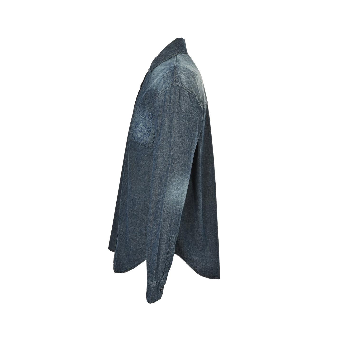 Loewe/罗意威 Anagram 渐变刺绣口袋长袖衬衫-Chinese UA Cheap High Quatity Brand Clothes Bags handbags Sneakers wholesale wholesaler seller from China Factory suppliers Fashion Clothing Shoes best Quality Beautiful Price Loewe/罗意威 Anagram 渐变刺绣口袋长袖衬衫