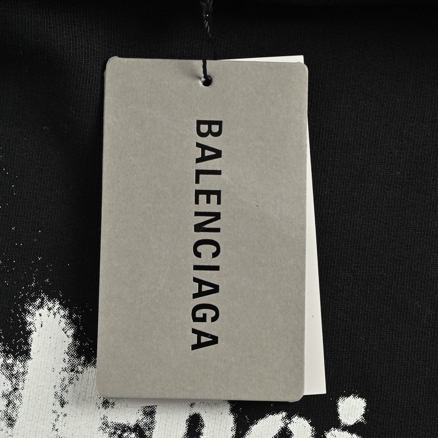 Balenciaga/巴黎世家 25Fw 模糊可乐印花连帽卫衣 黑色