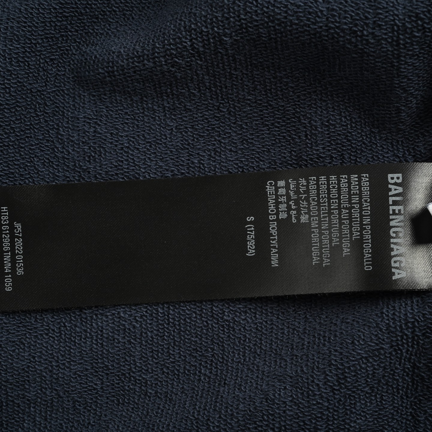 Balenciaga/巴黎世家 25Fw 双B印花连帽卫衣 男女同款 蓝色