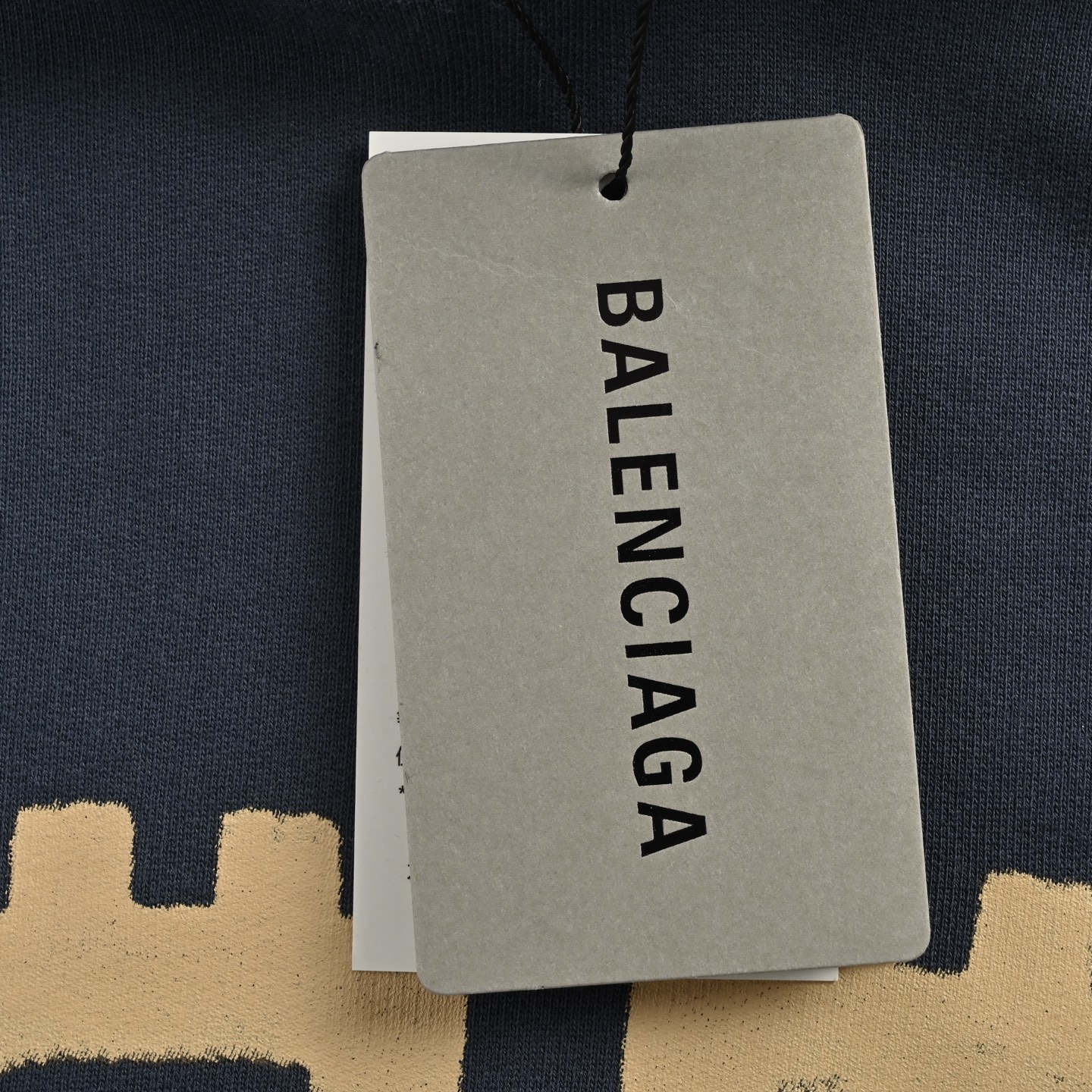 Balenciaga/巴黎世家 25Fw 双B印花连帽卫衣 男女同款 蓝色