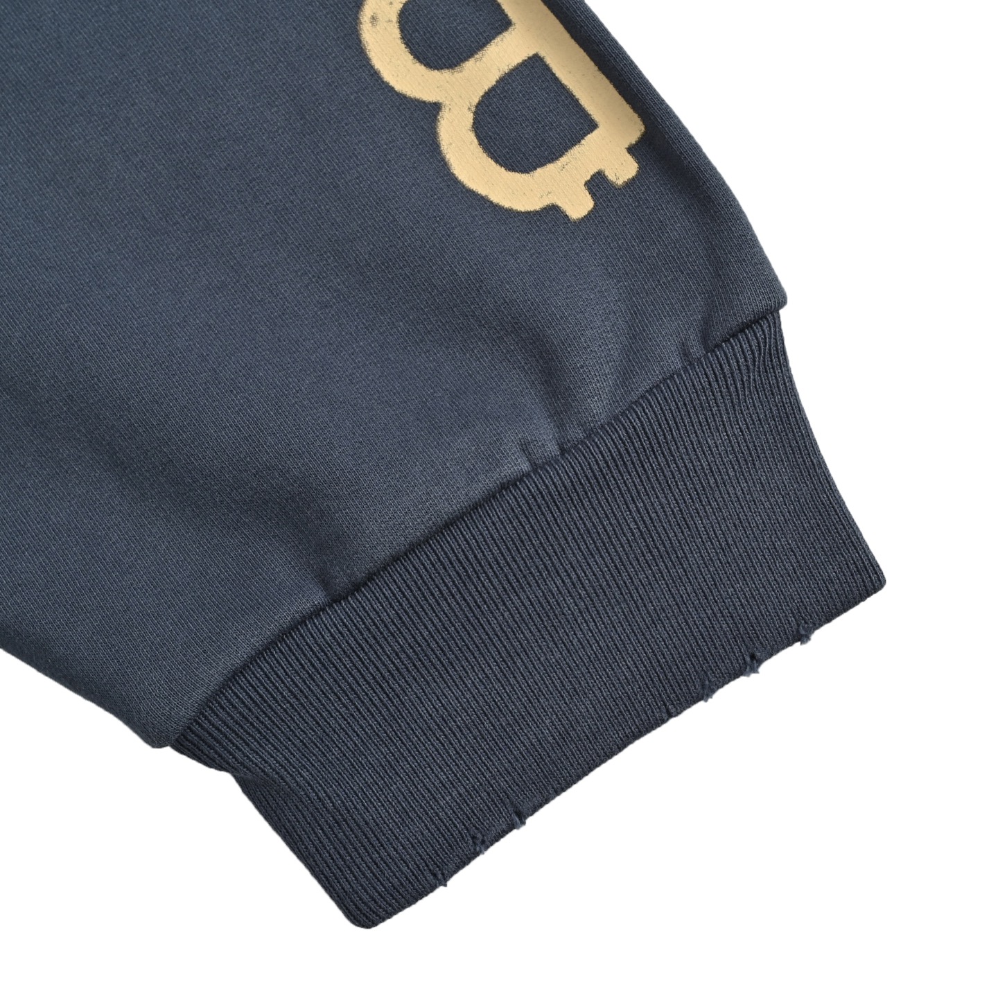 Balenciaga/巴黎世家 25Fw 双B印花连帽卫衣 男女同款 蓝色