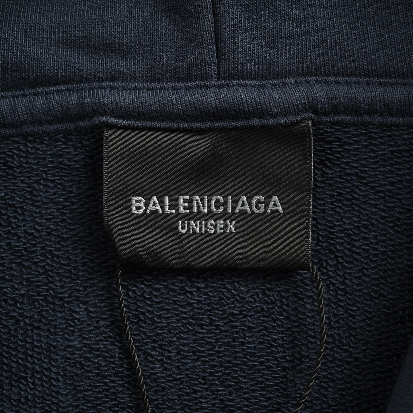 Balenciaga/巴黎世家 25Fw 双B印花连帽卫衣 男女同款 蓝色
