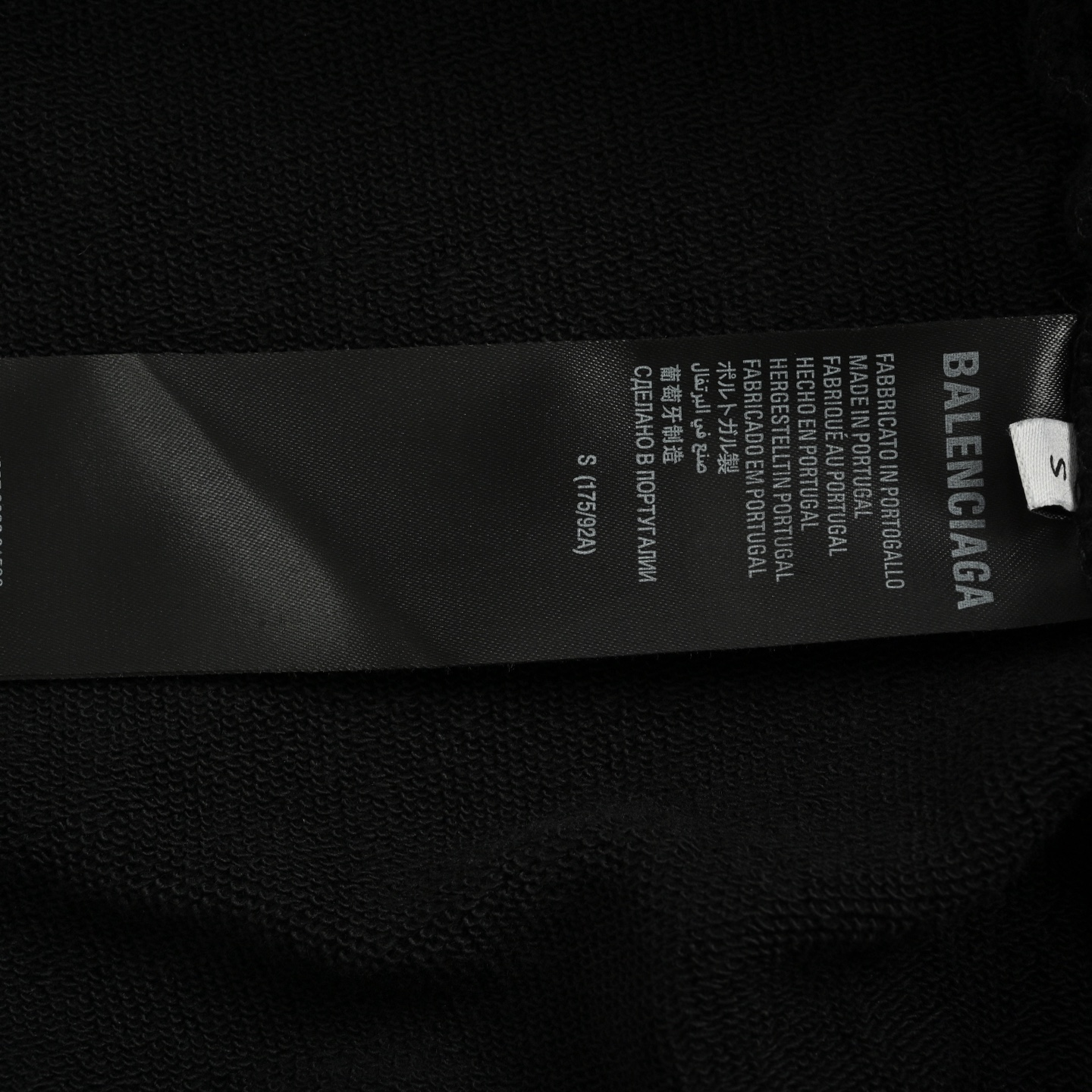 Balenciaga/巴黎世家 25Fw 经典可乐印花连帽卫衣 男女同款 黑色