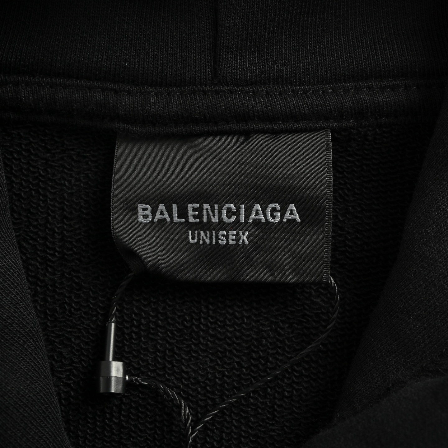 Balenciaga/巴黎世家 25Fw 经典可乐印花连帽卫衣 男女同款 黑色