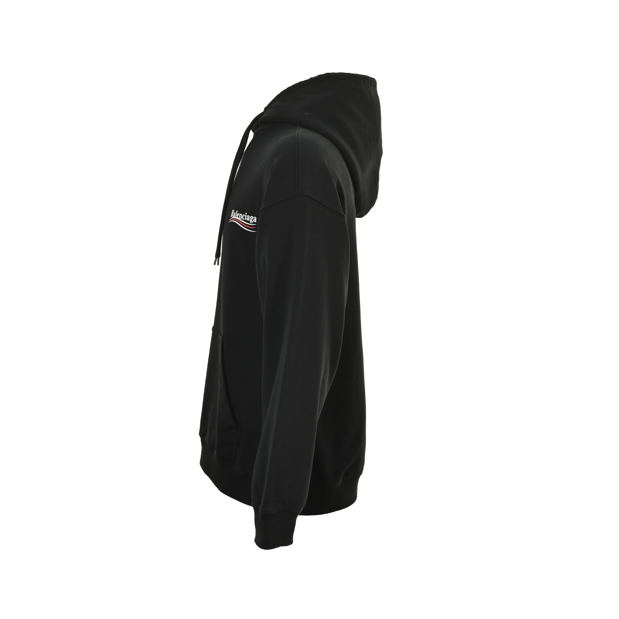 Balenciaga/巴黎世家 25Fw 经典可乐印花连帽卫衣 男女同款 黑色