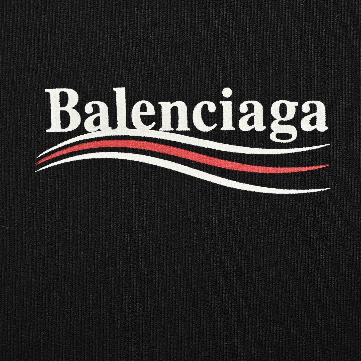 Balenciaga/巴黎世家 25Fw 经典可乐印花连帽卫衣 男女同款 黑色
