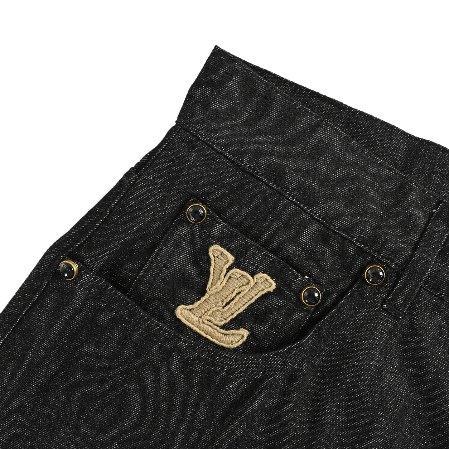 Louis Vuitton/路易威登 绳索签名字母刺绣牛仔短裤-Chinese UA Cheap High Quatity Brand Clothes Bags handbags Sneakers wholesale wholesaler seller from China Factory suppliers Fashion Clothing Shoes best Quality Beautiful Price Louis Vuitton/路易威登 绳索签名字母刺绣牛仔短裤