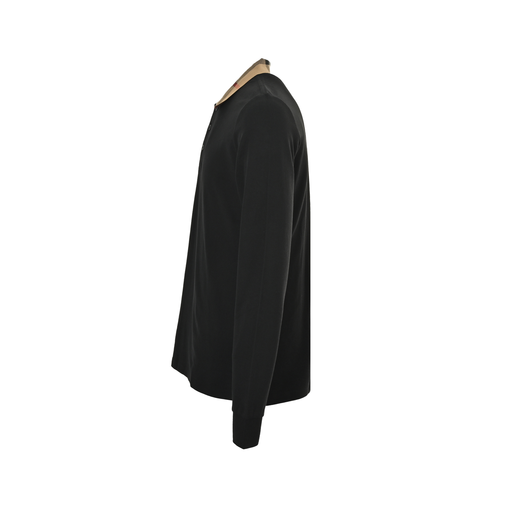 Burberry/巴宝莉 格纹翻领长袖Polo T恤 黑色 藏青 白色-Chinese UA Cheap High Quatity Brand Clothes Bags handbags Sneakers wholesale wholesaler seller from China Factory suppliers Fashion Clothing Shoes best Quality Beautiful Price Burberry/巴宝莉 格纹翻领长袖Polo T恤 黑色 藏青 白色