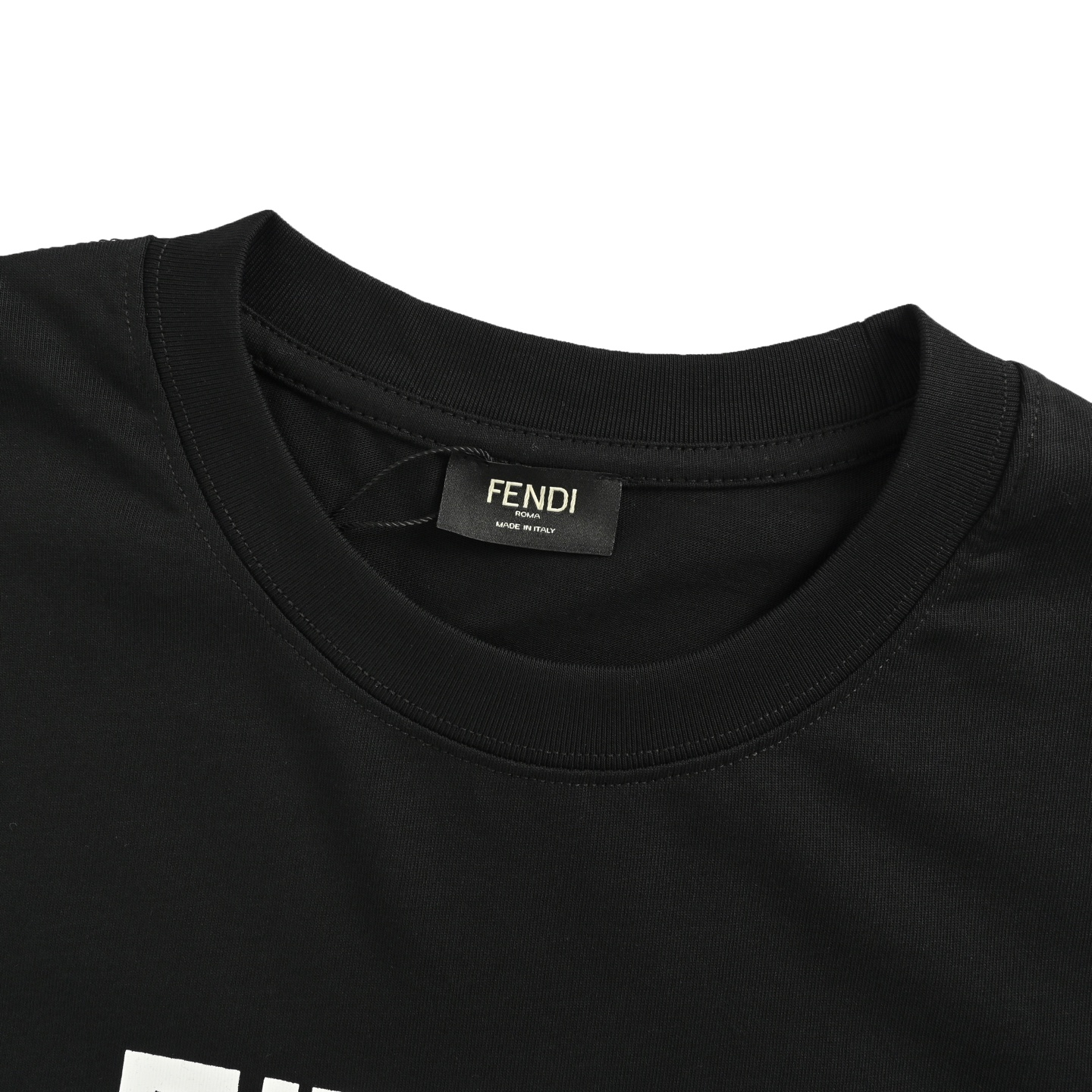 Fendi/芬迪 25ss 小怪兽眼睛硅胶字母logo短袖 黑色 白色-Chinese UA Cheap High Quatity Brand Clothes Bags handbags Sneakers wholesale wholesaler seller from China Factory suppliers Fashion Clothing Shoes best Quality Beautiful Price Fendi/芬迪 25ss 小怪兽眼睛硅胶字母logo短袖 黑色 白色