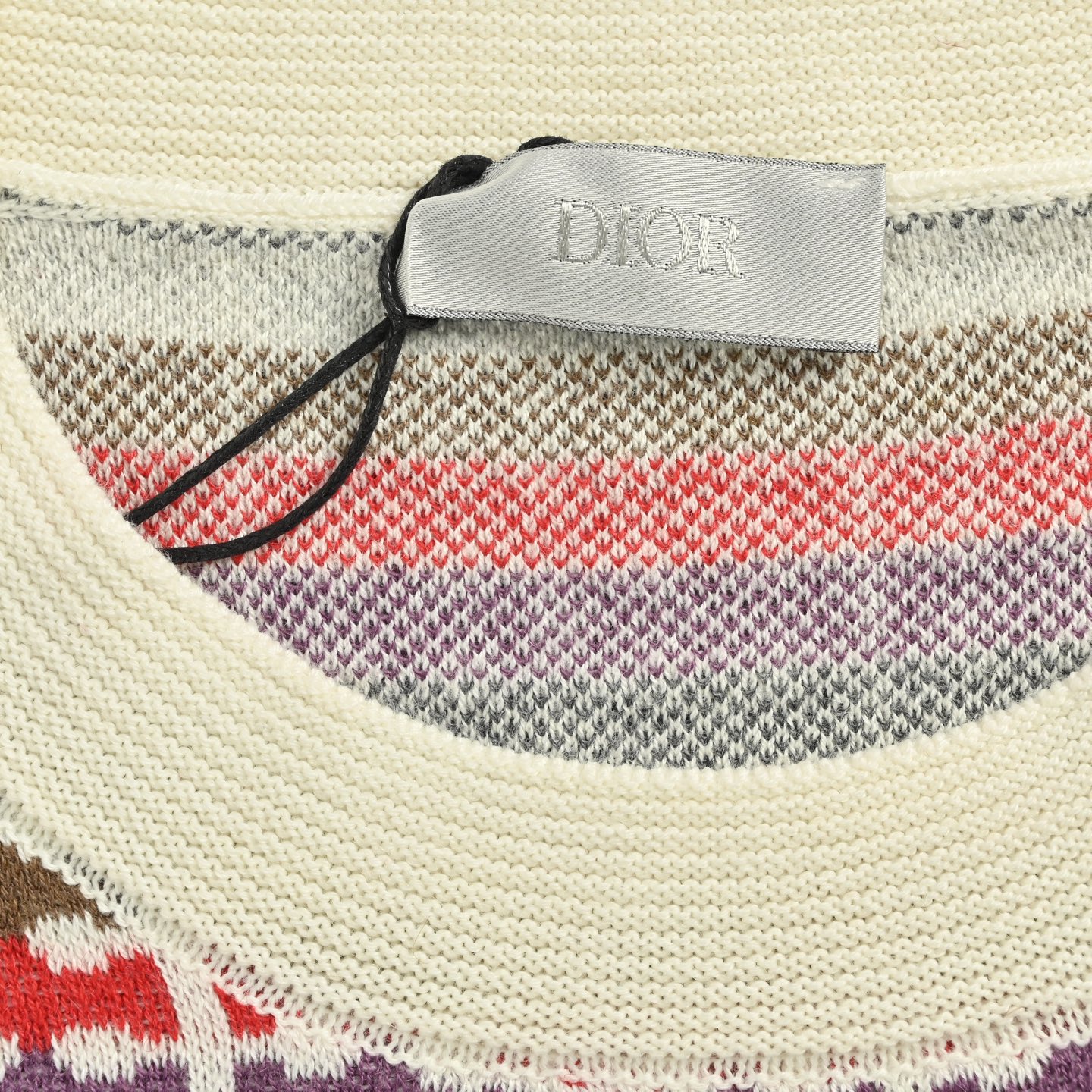 Dior/迪奥 25Fw 彩色条纹提花圆领毛衣-Chinese UA Cheap High Quatity Brand Clothes Bags handbags Sneakers wholesale wholesaler seller from China Factory suppliers Fashion Clothing Shoes best Quality Beautiful Price Dior/迪奥 25Fw 彩色条纹提花圆领毛衣
