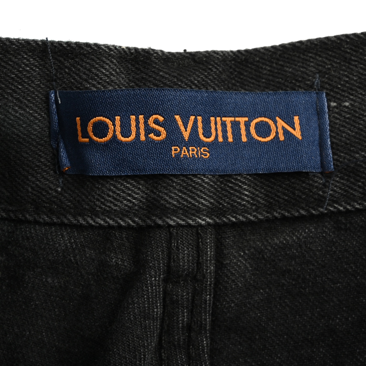 Louis Vuitton/路易威登 24Fw 满幅刺绣老花渐变水洗套装牛仔裤