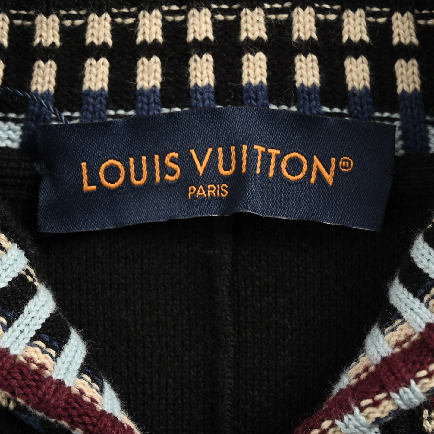 Louis Vuitton/路易威登 25Fw 刺绣徽标针织毛衣夹克外套
