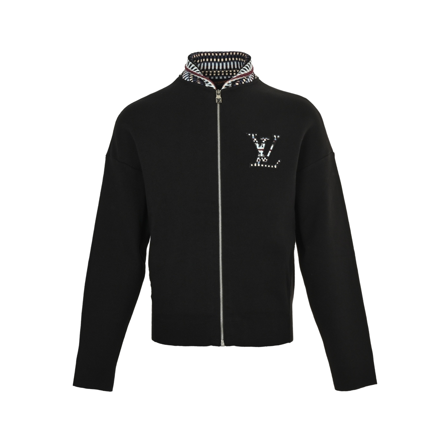 Louis Vuitton/路易威登 25Fw 刺绣徽标针织毛衣夹克外套