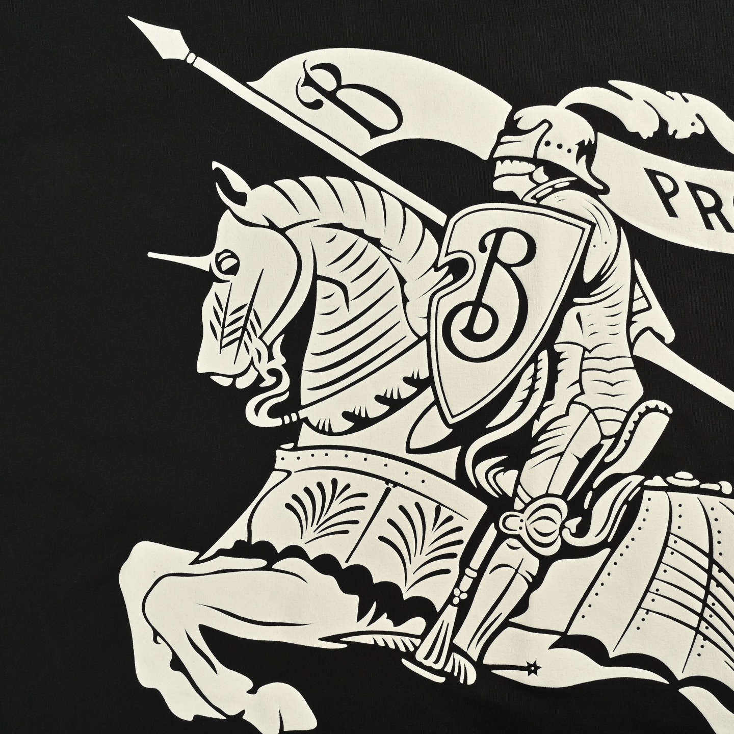 Burberry/巴宝莉 发泡战马长袖 黑色 白色