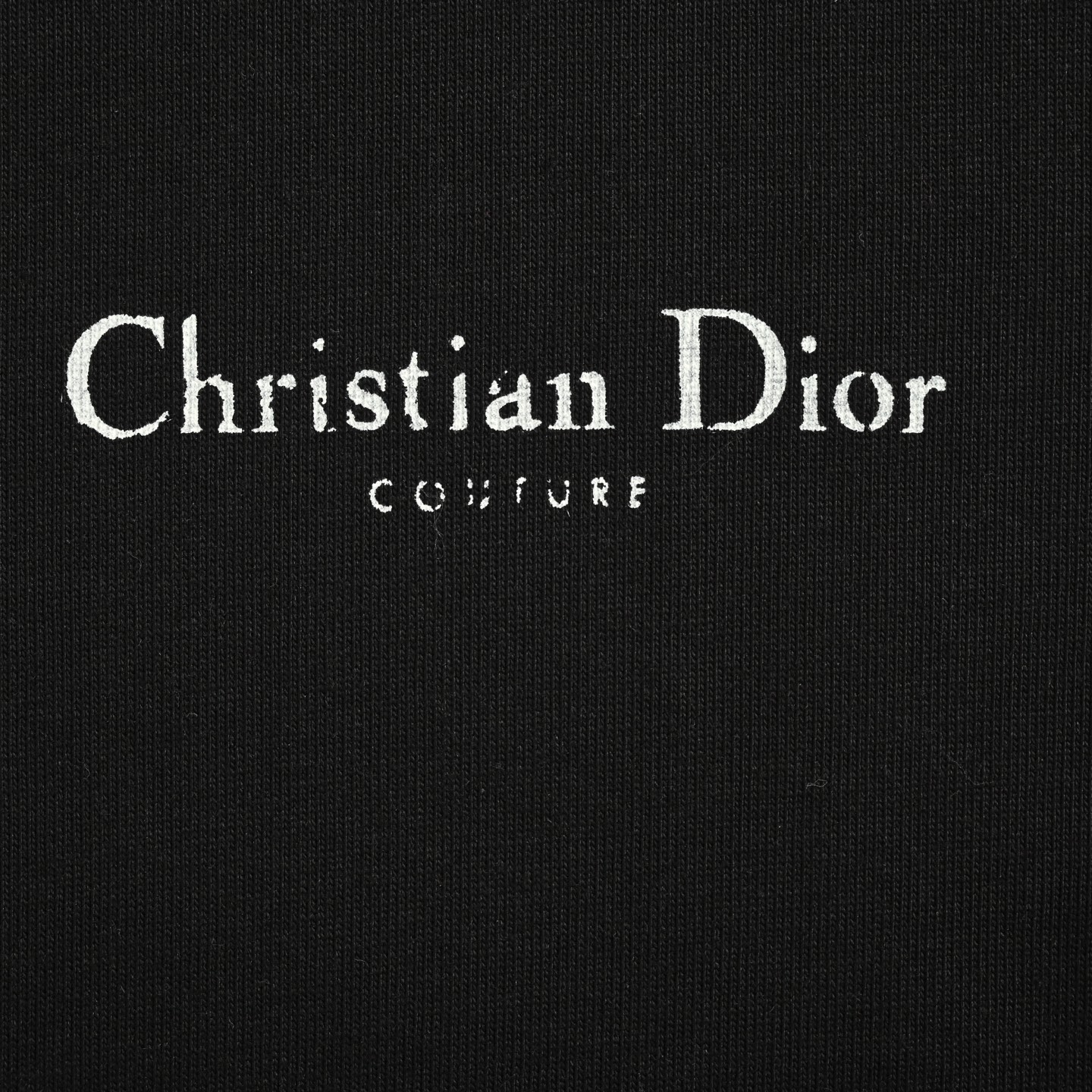 Dior/迪奥 经典前后斑驳字母印花长袖 黑色 白色