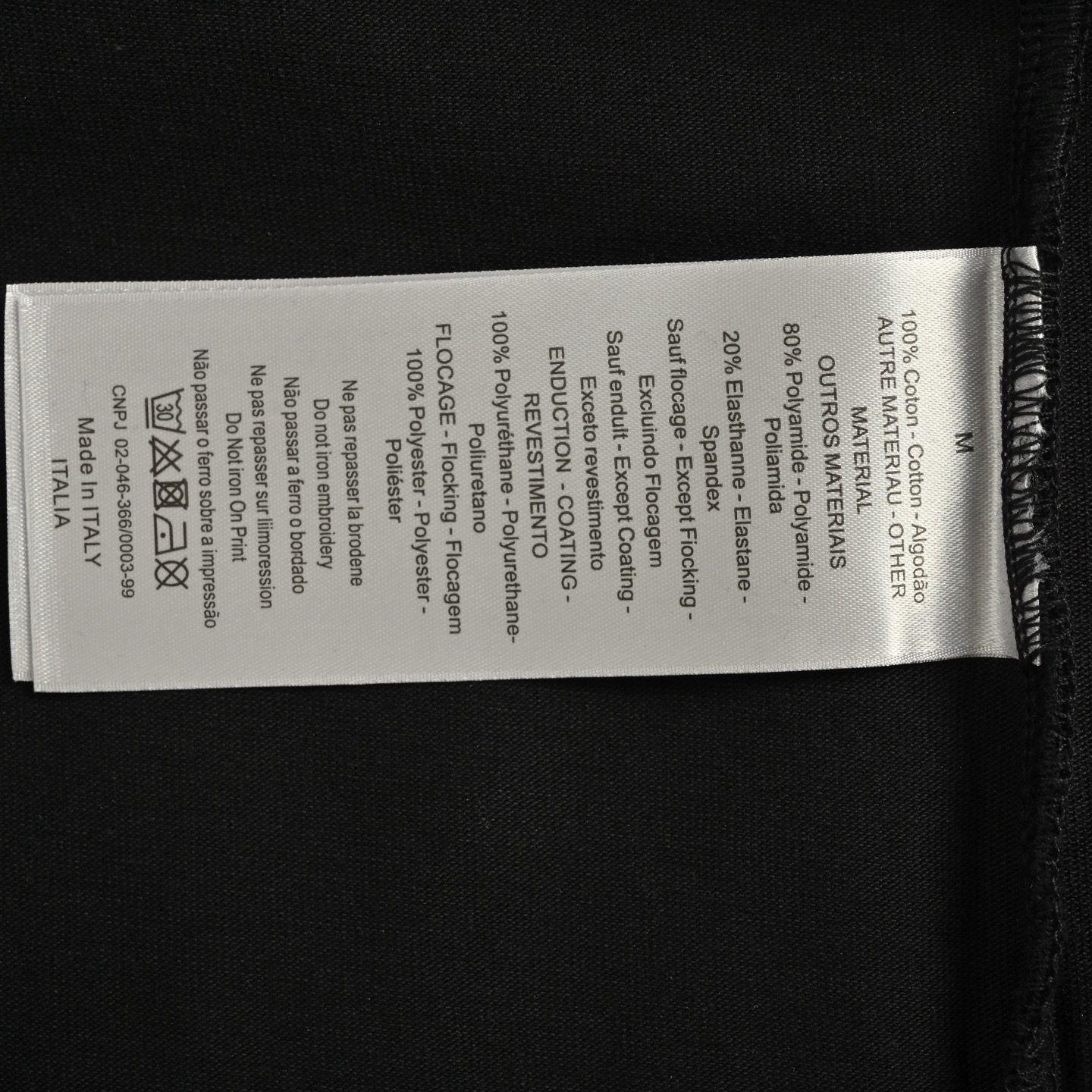 Dior/迪奥 经典前后斑驳字母印花长袖 黑色 白色