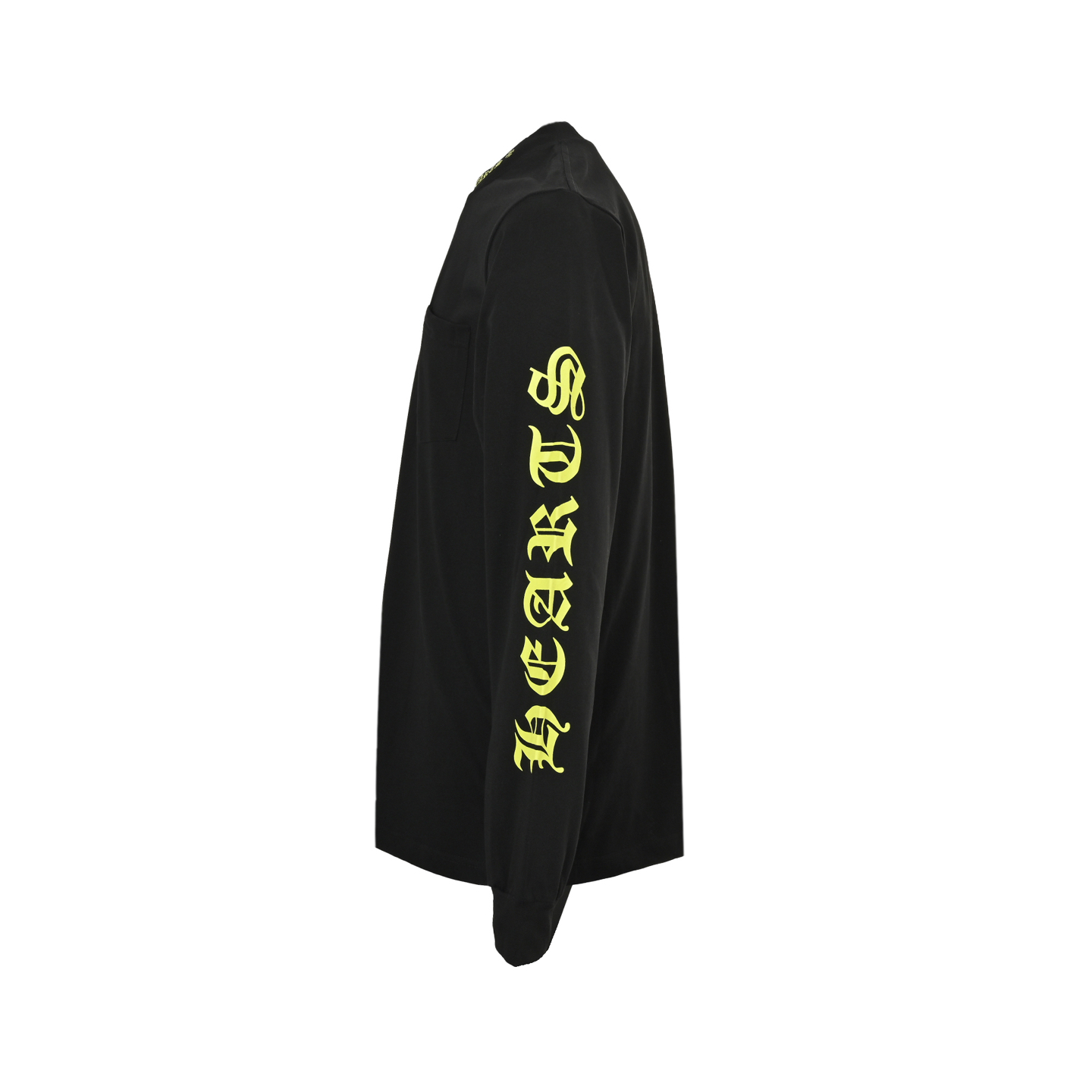 Chrome Hearts/克罗心 25Fw 领口彩色梵文印花长袖T恤 黑色/白色-Chinese UA Cheap High Quatity Brand Clothes Bags handbags Sneakers wholesale wholesaler seller from China Factory suppliers Fashion Clothing Shoes best Quality Beautiful Price Chrome Hearts/克罗心 25Fw 领口彩色梵文印花长袖T恤 黑色/白色