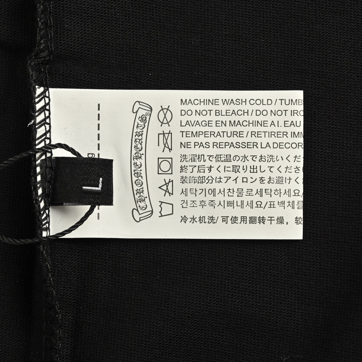 Chrome Hearts/克罗心 25Fw 梵文柠檬绿印花长袖黑色/白色-Chinese UA Cheap High Quatity Brand Clothes Bags handbags Sneakers wholesale wholesaler seller from China Factory suppliers Fashion Clothing Shoes best Quality Beautiful Price Chrome Hearts/克罗心 25Fw 梵文柠檬绿印花长袖黑色/白色