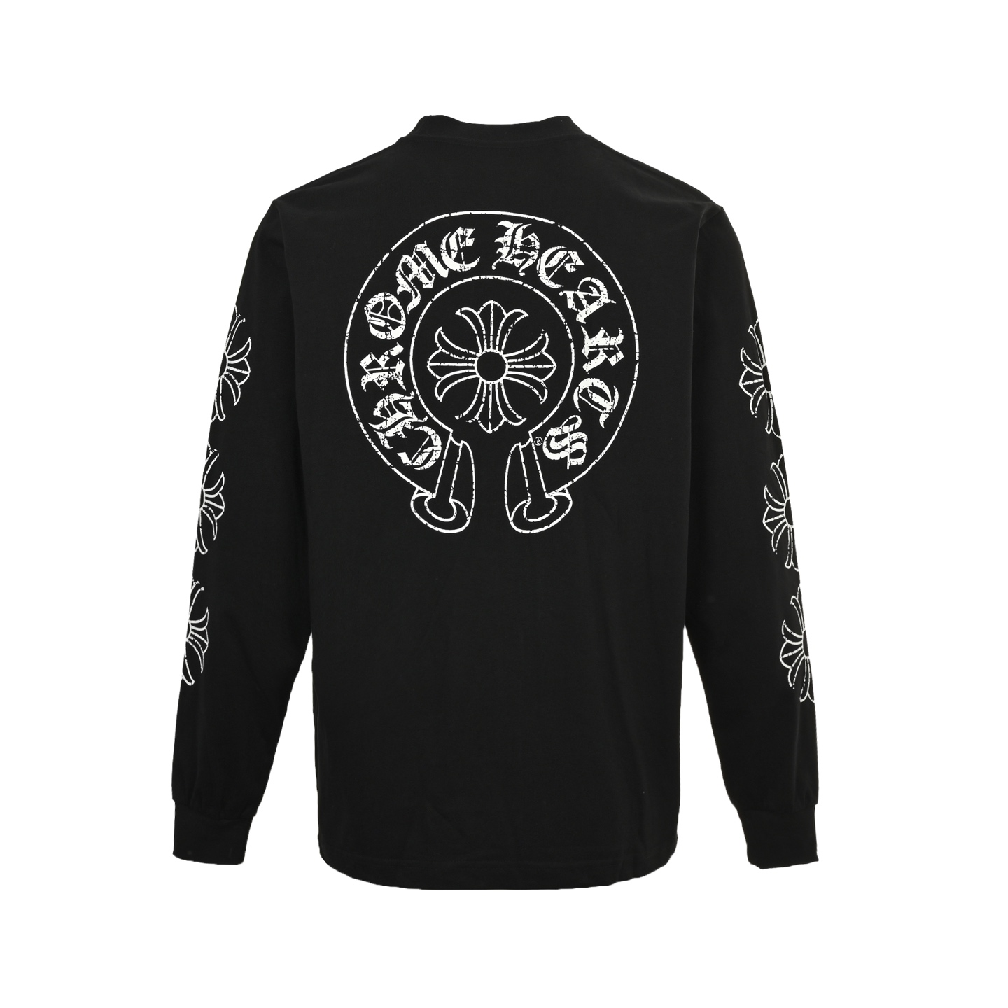 Chrome Hearts/克罗心 25Fw 破损马蹄印花长袖T恤-Chinese UA Cheap High Quatity Brand Clothes Bags handbags Sneakers wholesale wholesaler seller from China Factory suppliers Fashion Clothing Shoes best Quality Beautiful Price Chrome Hearts/克罗心 25Fw 破损马蹄印花长袖T恤