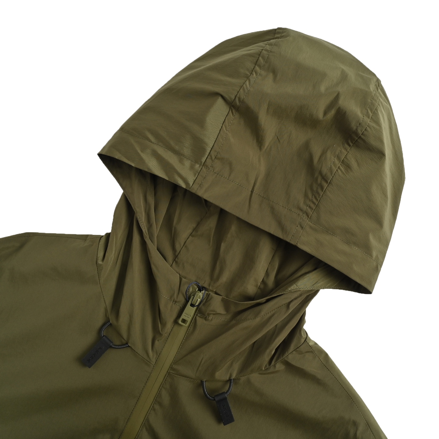 Prada/普拉达 胸口红条拉链连帽外套米白 墨绿-Chinese UA Cheap High Quatity Brand Clothes Bags handbags Sneakers wholesale wholesaler seller from China Factory suppliers Fashion Clothing Shoes best Quality Beautiful Price Prada/普拉达 胸口红条拉链连帽外套米白 墨绿