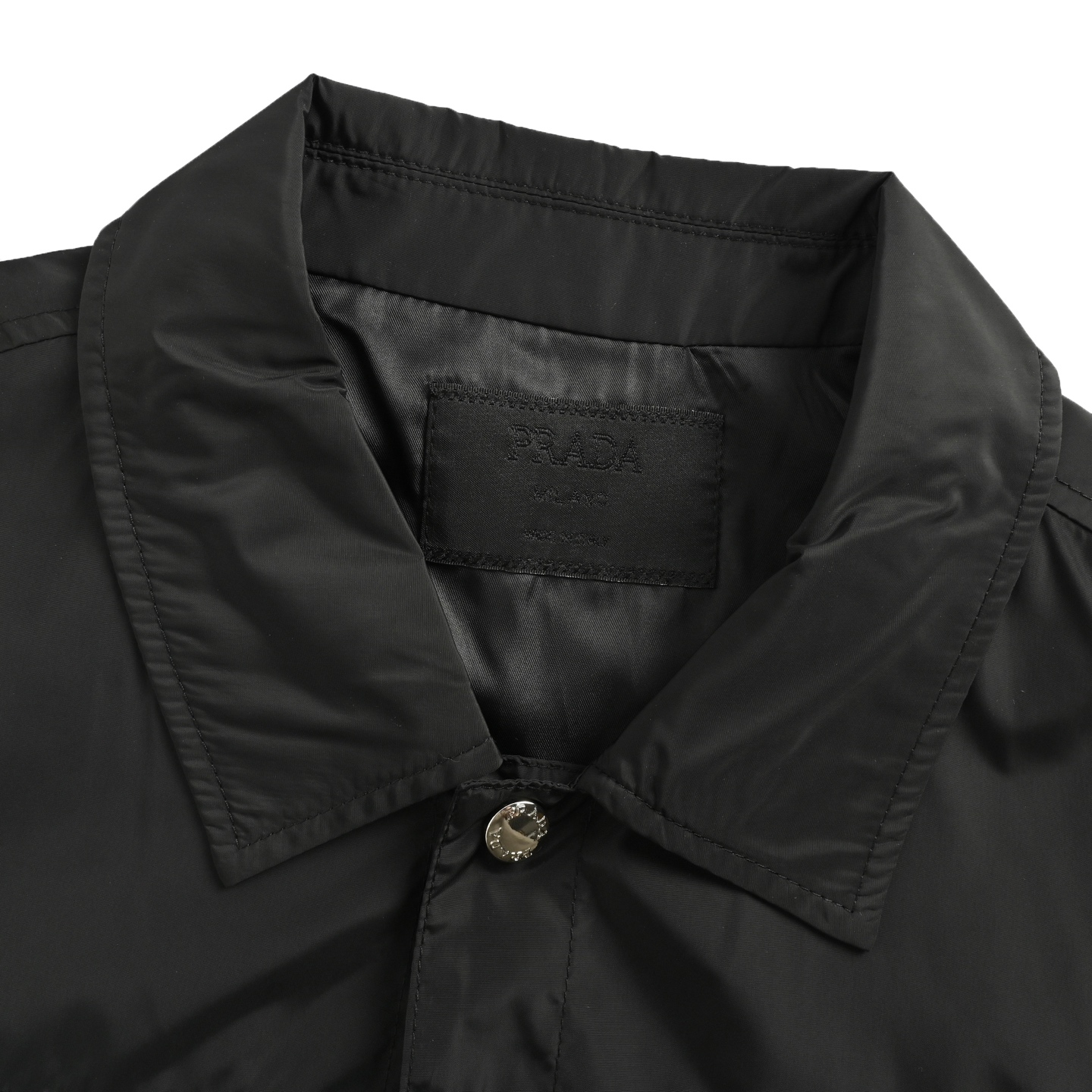 Prada/普拉达 四口袋红装翻领外套黑色