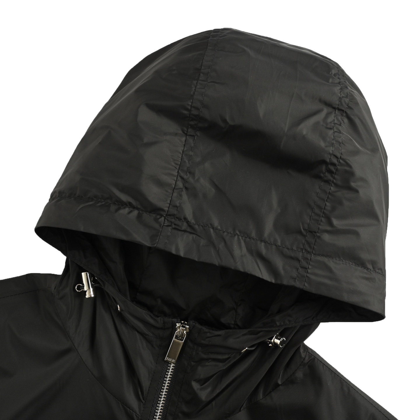 Dior/迪奥 胸前字母logo满印拼接连帽黑色 灰色