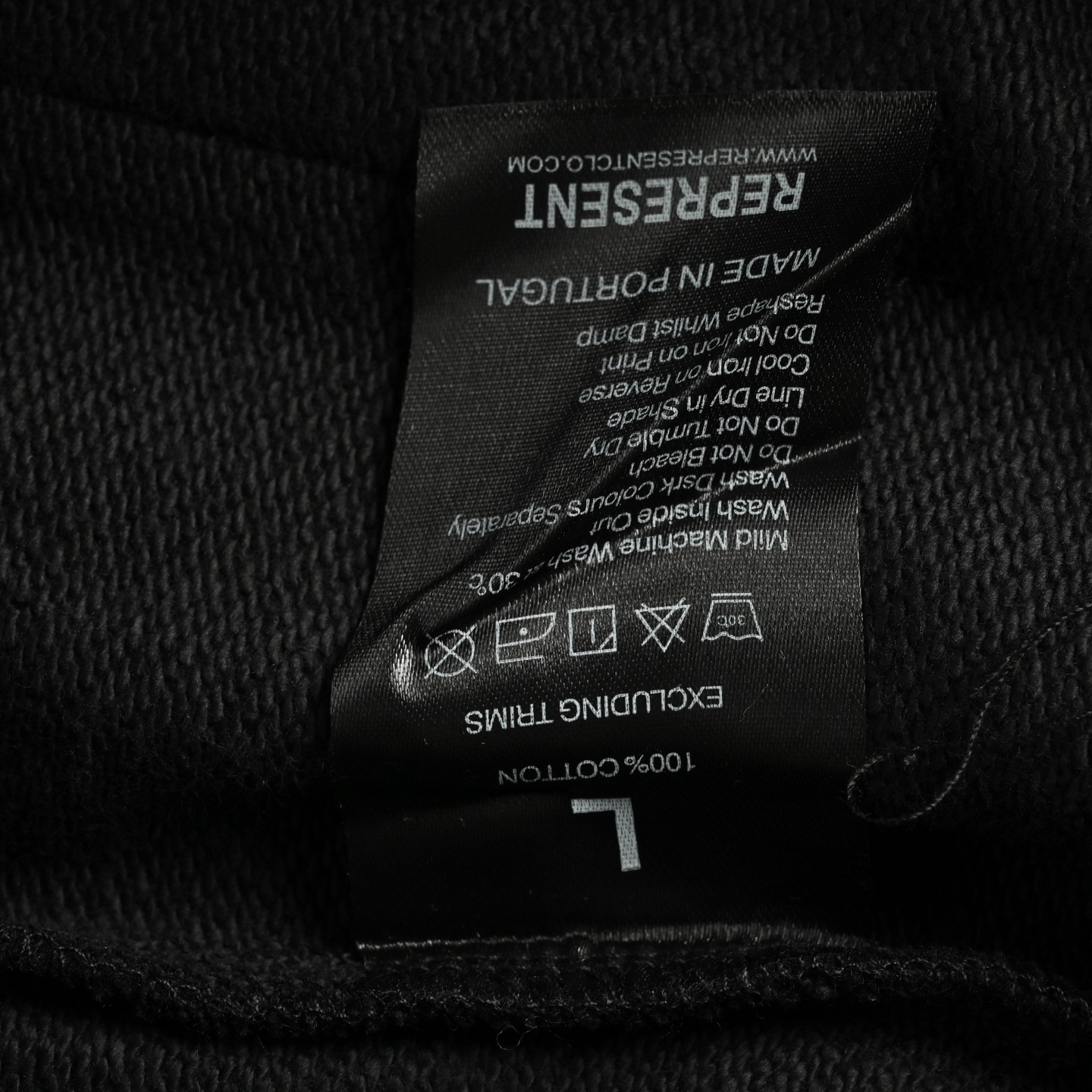 Represent 25ss 做旧水洗刺绣logo直筒长裤