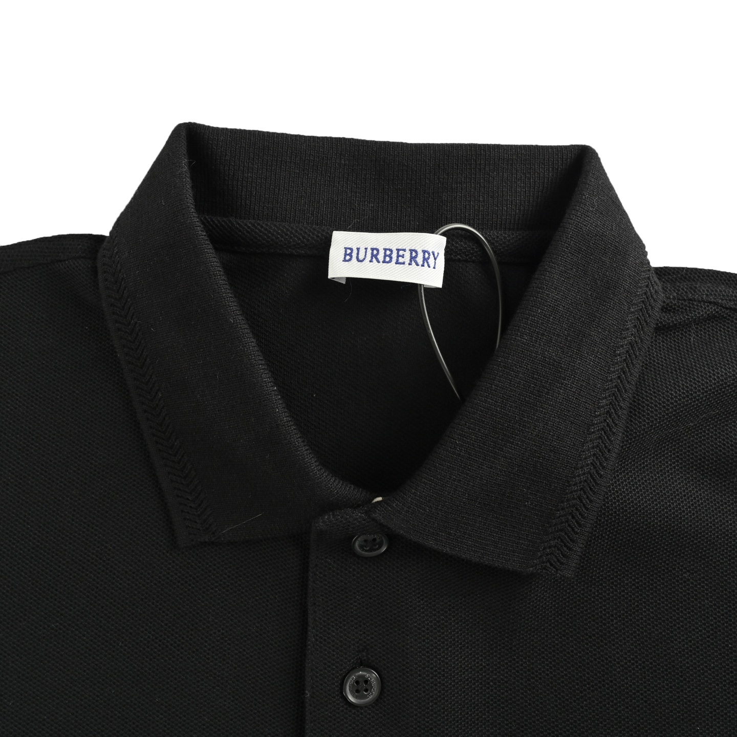 Burberry/巴宝莉 25Fw 战马刺绣翻领Polo长袖黑色