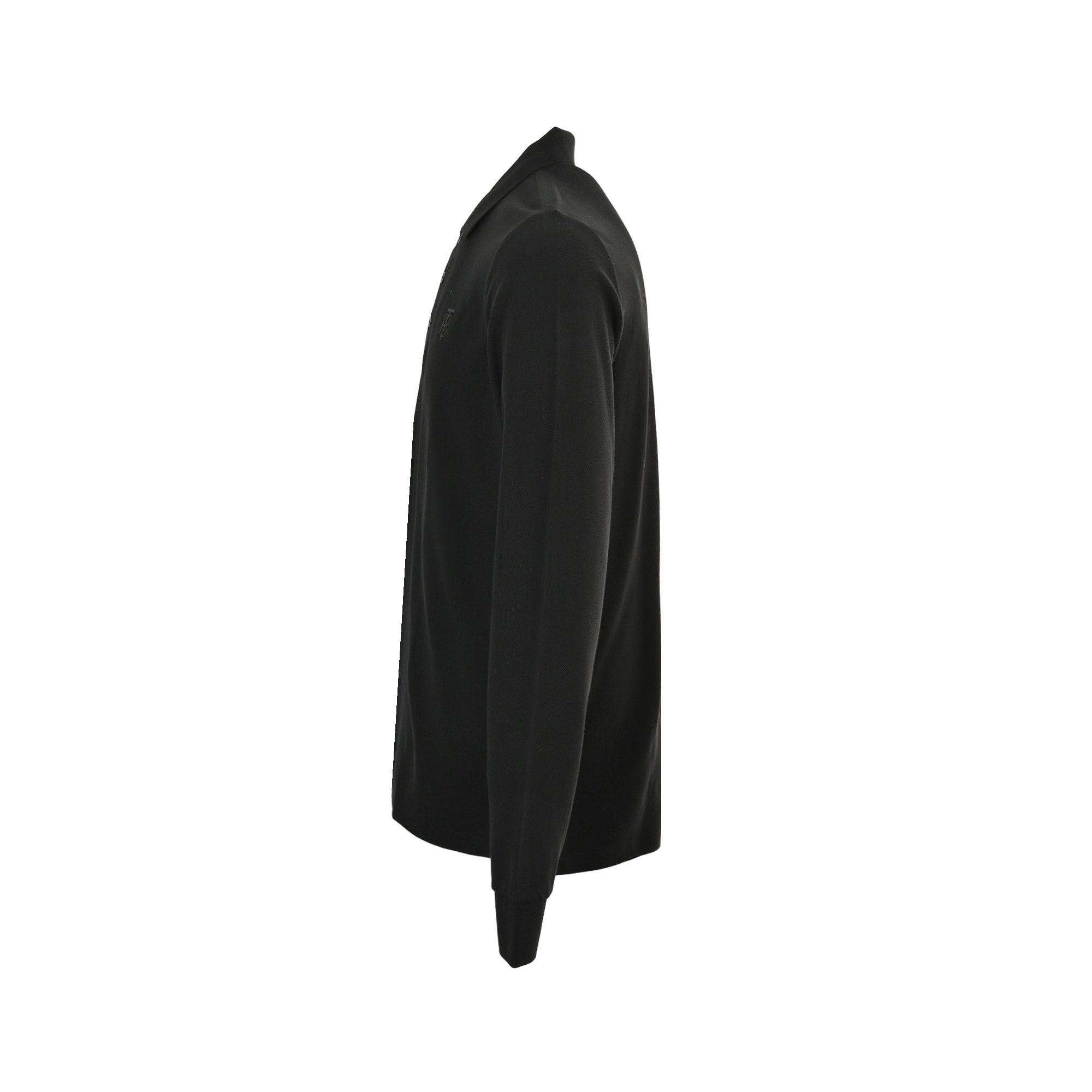 Burberry/巴宝莉 25Fw TB刺绣翻领Polo长袖黑色