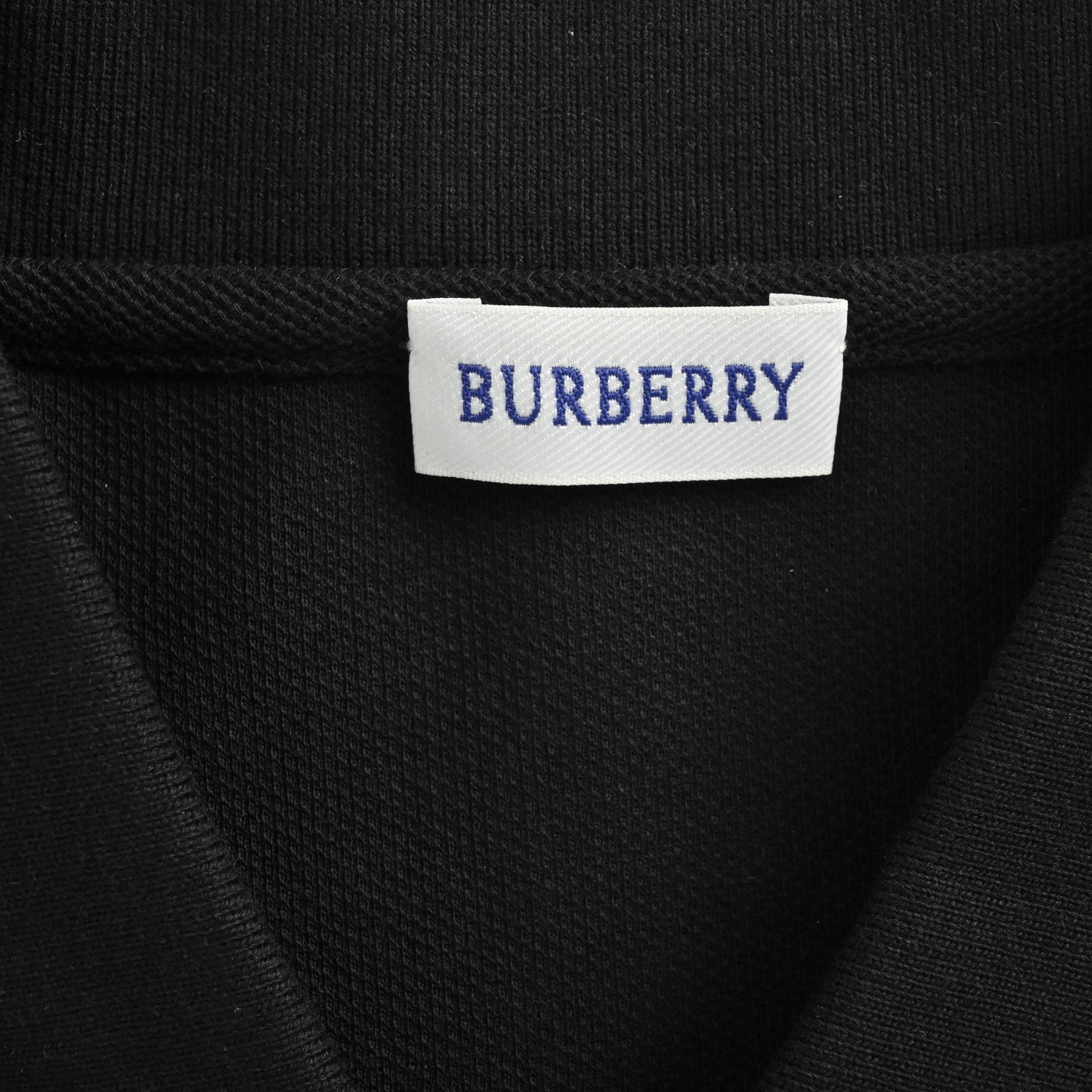 Burberry/巴宝莉 25Fw TB刺绣翻领Polo长袖黑色