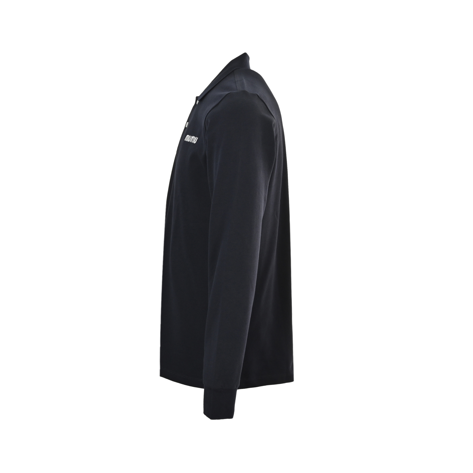 Miu Miu/缪缪 25Fw 小标字母刺绣翻领Polo长袖藏青-Chinese UA Cheap High Quatity Brand Clothes Bags handbags Sneakers wholesale wholesaler seller from China Factory suppliers Fashion Clothing Shoes best Quality Beautiful Price Miu Miu/缪缪 25Fw 小标字母刺绣翻领Polo长袖藏青