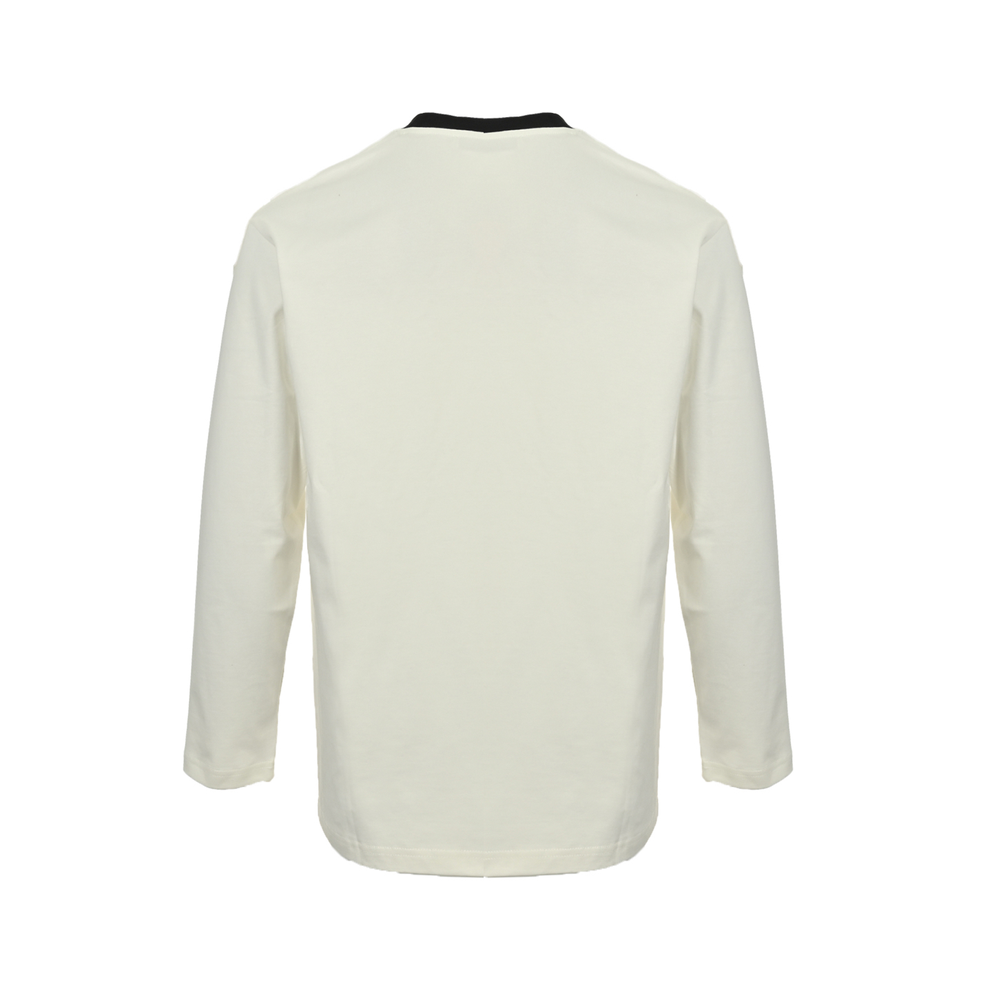 Miumiu/缪缪 胸前经典字母黑色领口长袖白色