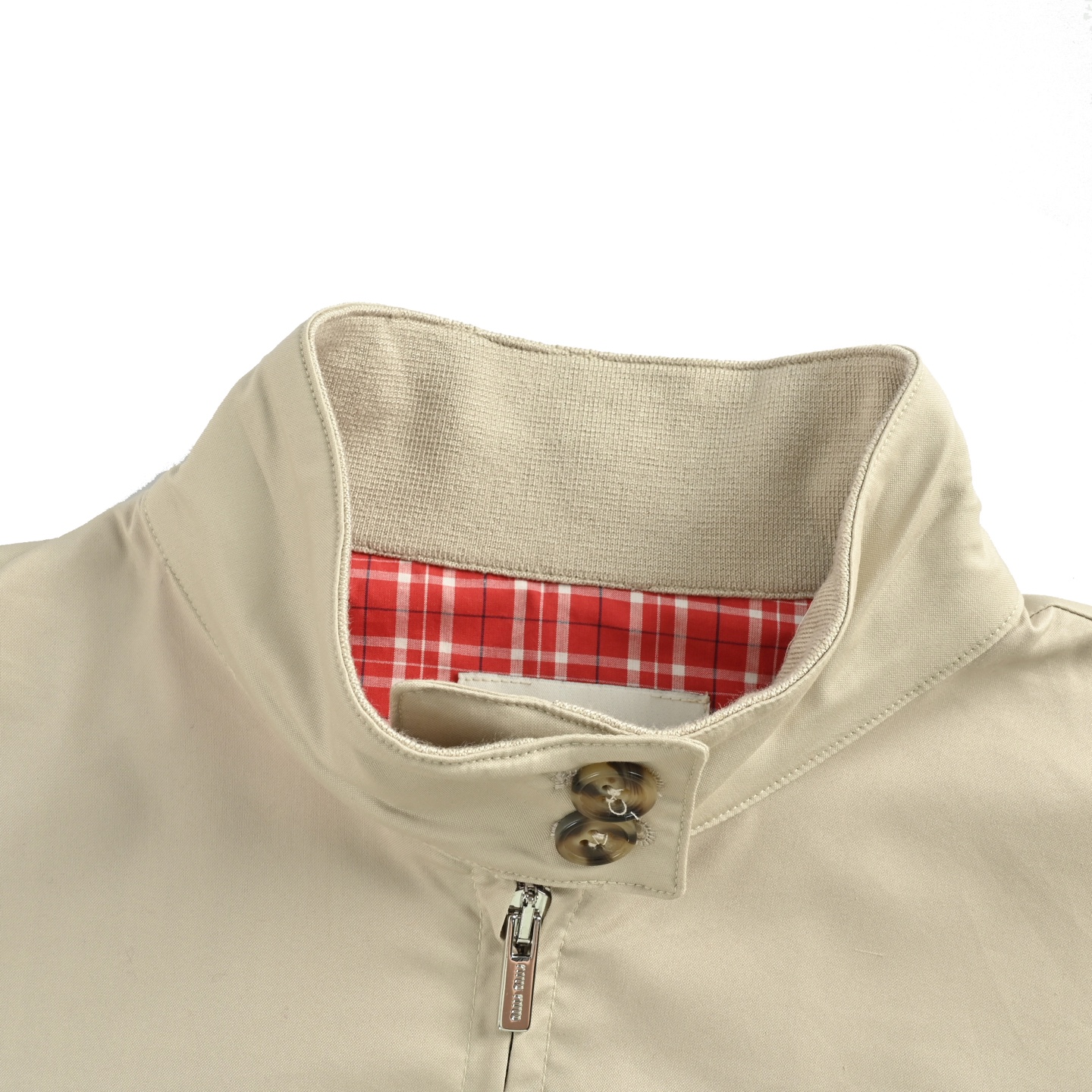 Miu Miu/缪缪 25Fw Miu小标内红格夹克外套 卡其