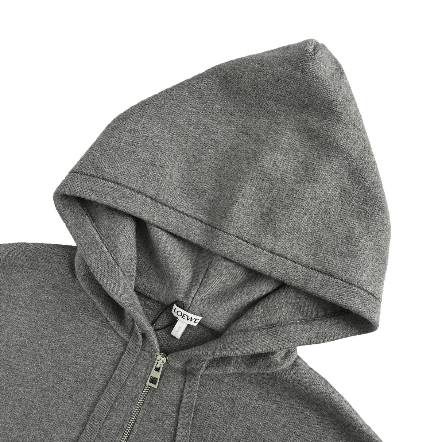 Loewe/罗意威 Anagram 后背浮雕拉链连帽针织外套